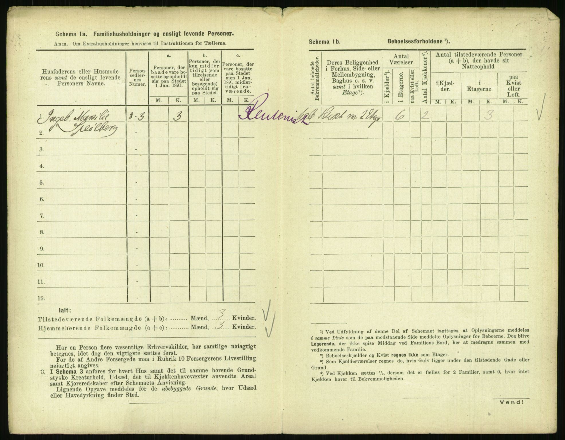 RA, 1891 census for 0903 Arendal, 1891, p. 277