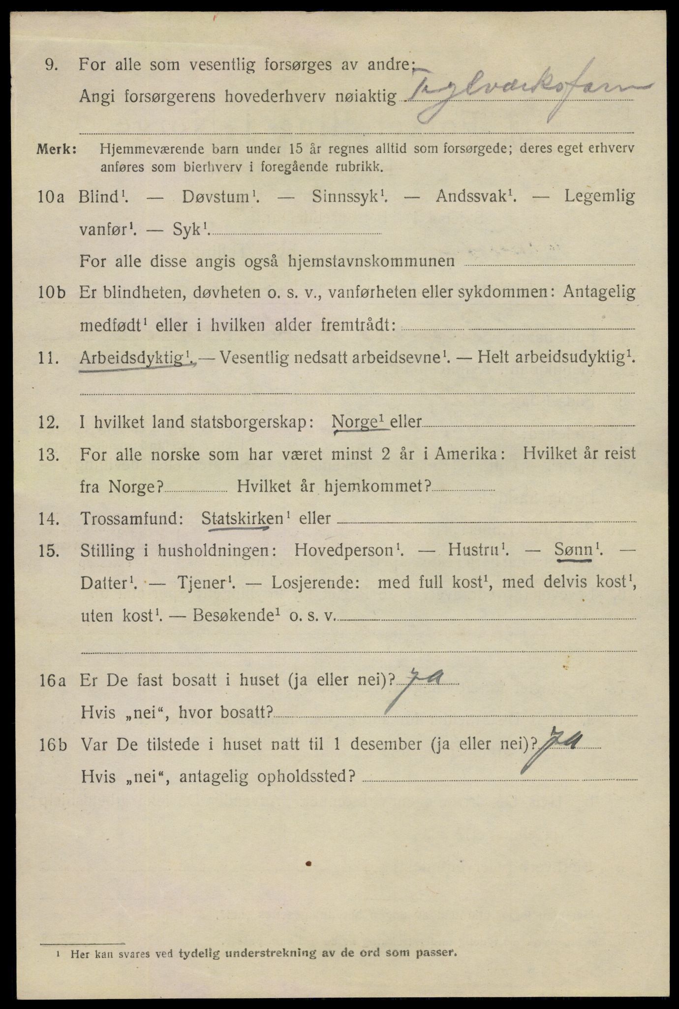 SAO, 1920 census for Fredrikstad, 1920, p. 20234