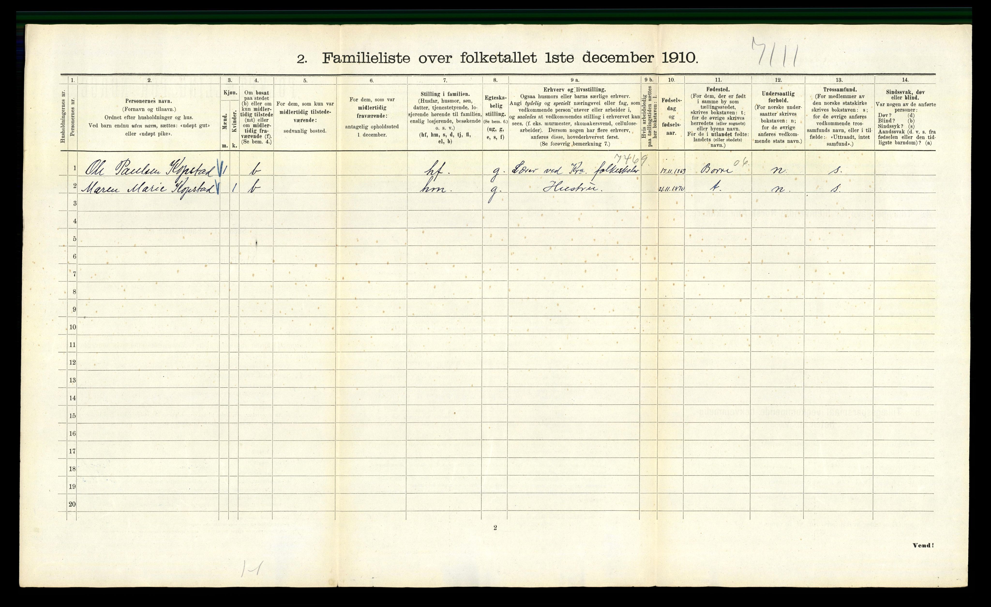 RA, 1910 census for Kristiania, 1910, p. 61256