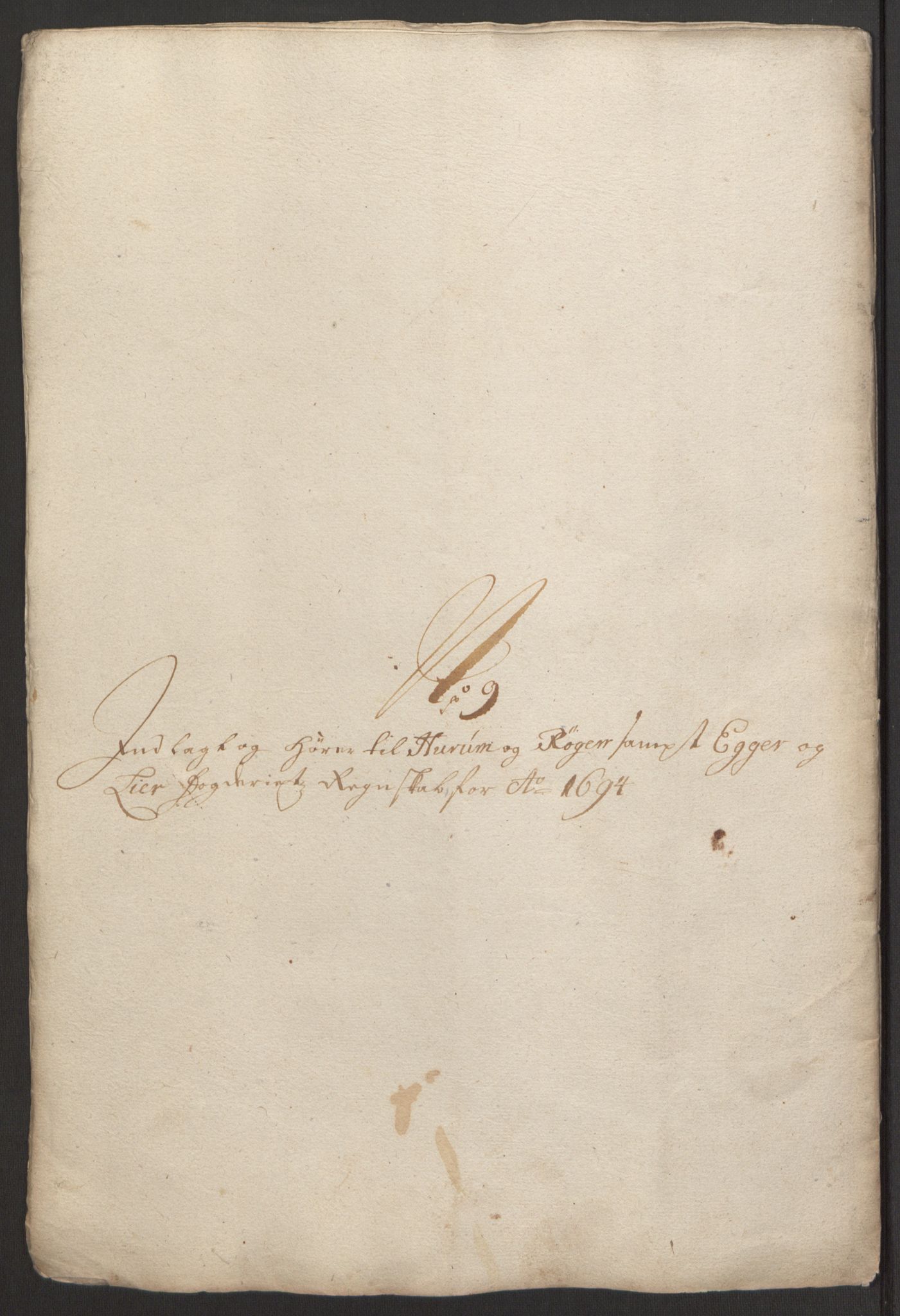 Rentekammeret inntil 1814, Reviderte regnskaper, Fogderegnskap, RA/EA-4092/R30/L1694: Fogderegnskap Hurum, Røyken, Eiker og Lier, 1694-1696, p. 131