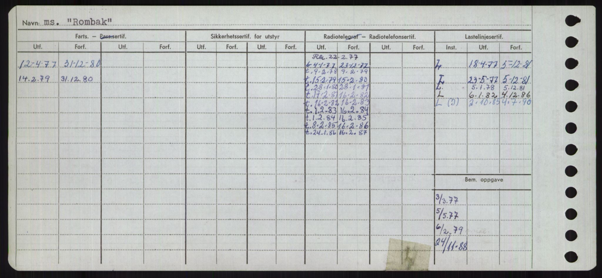 Sjøfartsdirektoratet med forløpere, Skipsmålingen, RA/S-1627/H/Ha/L0004/0002: Fartøy, Mas-R / Fartøy, Odin-R, p. 808