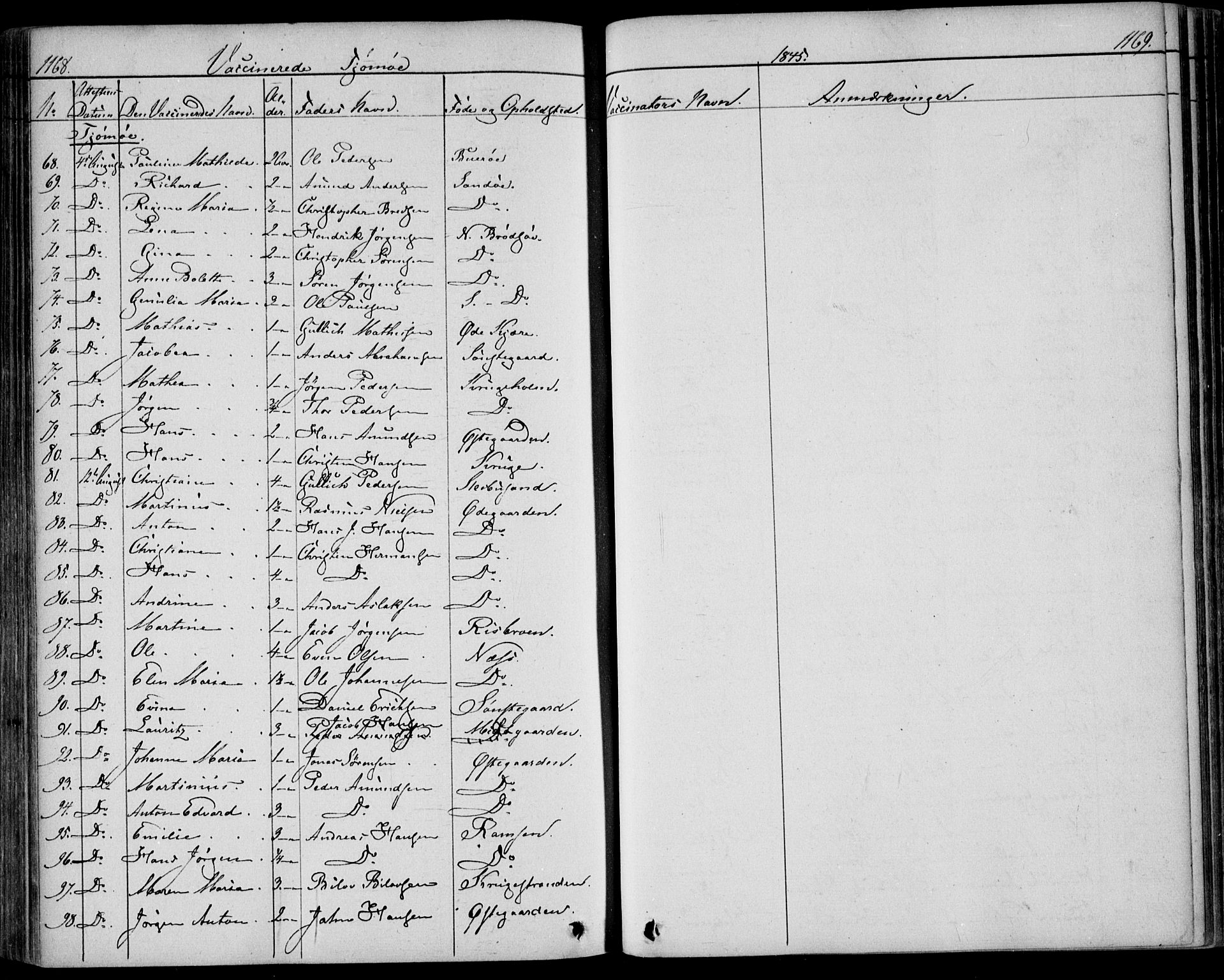 Nøtterøy kirkebøker, AV/SAKO-A-354/F/Fa/L0005: Parish register (official) no. I 5, 1839-1852, p. 1168-1169