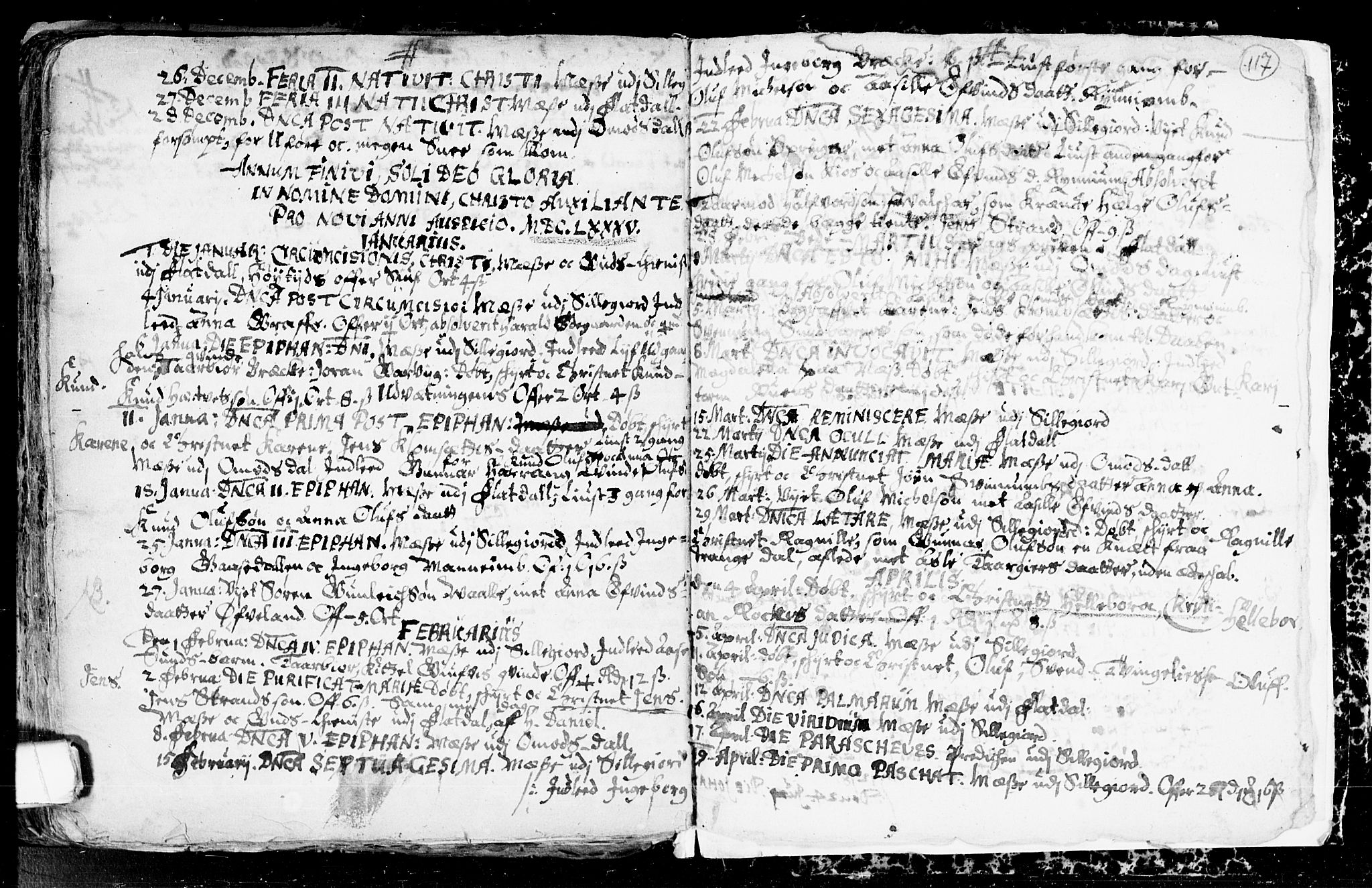 Seljord kirkebøker, SAKO/A-20/F/Fa/L0001: Parish register (official) no. I 1, 1654-1686, p. 117