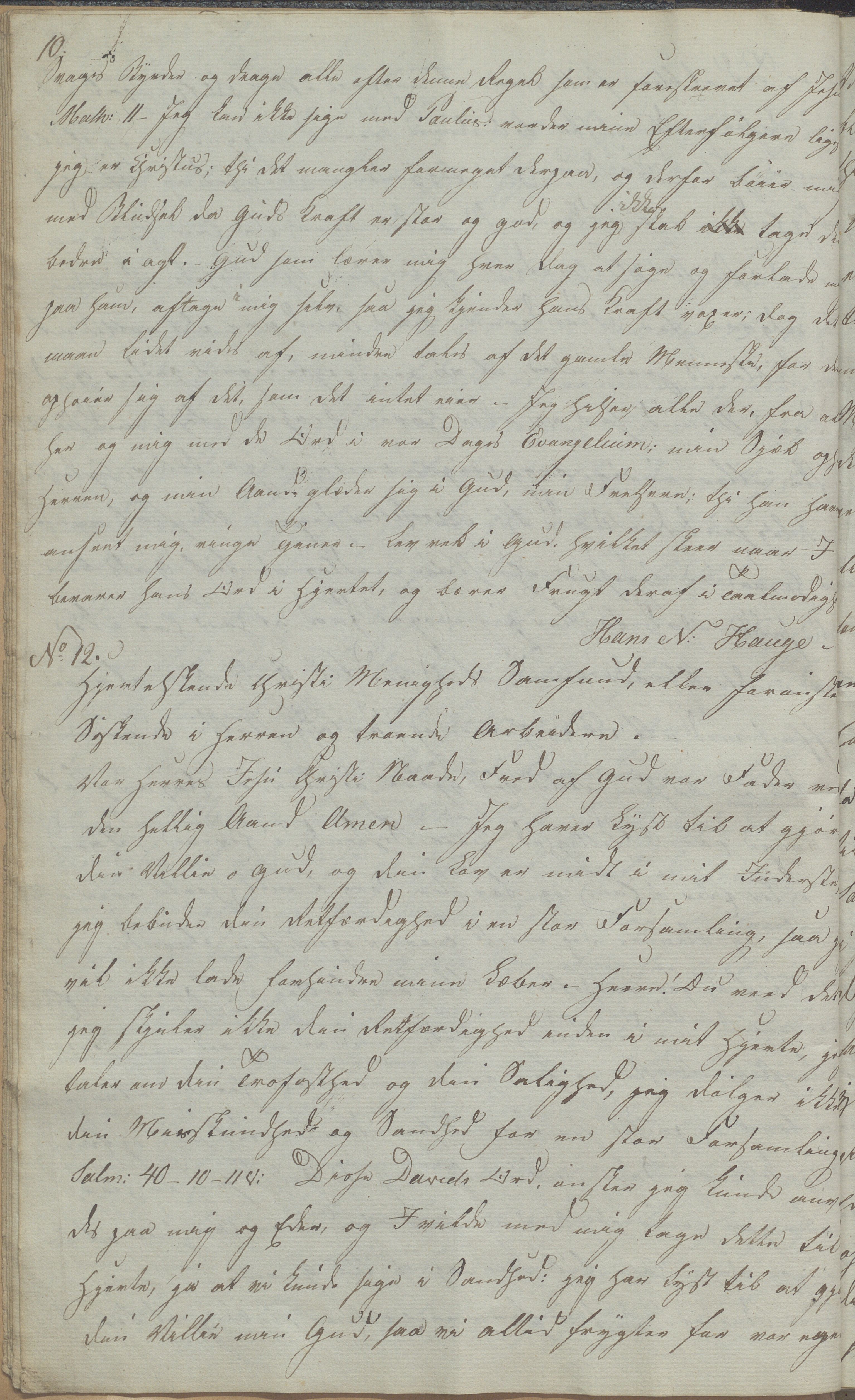 Heggtveitsamlingen, TMF/A-1007/H/L0052/0001: Innbundne brev Ms. S, med innlagt registratur / Innbundne brev Ms S. , 1801-1823, p. 10