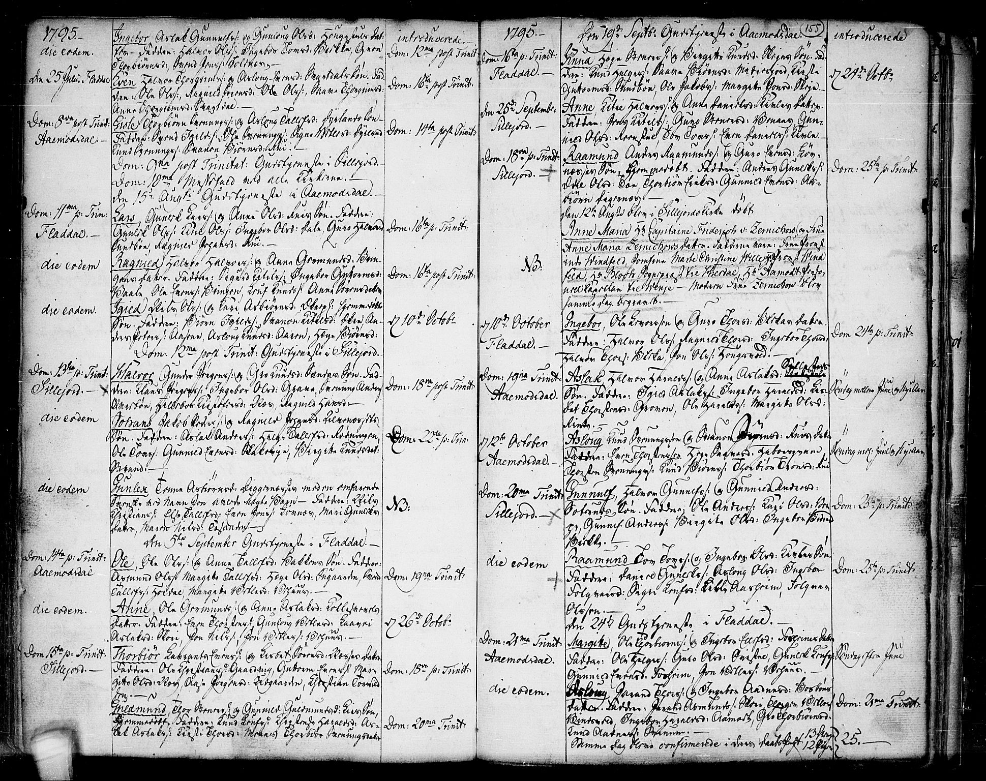 Seljord kirkebøker, SAKO/A-20/F/Fa/L0007: Parish register (official) no. I 7, 1755-1800, p. 155