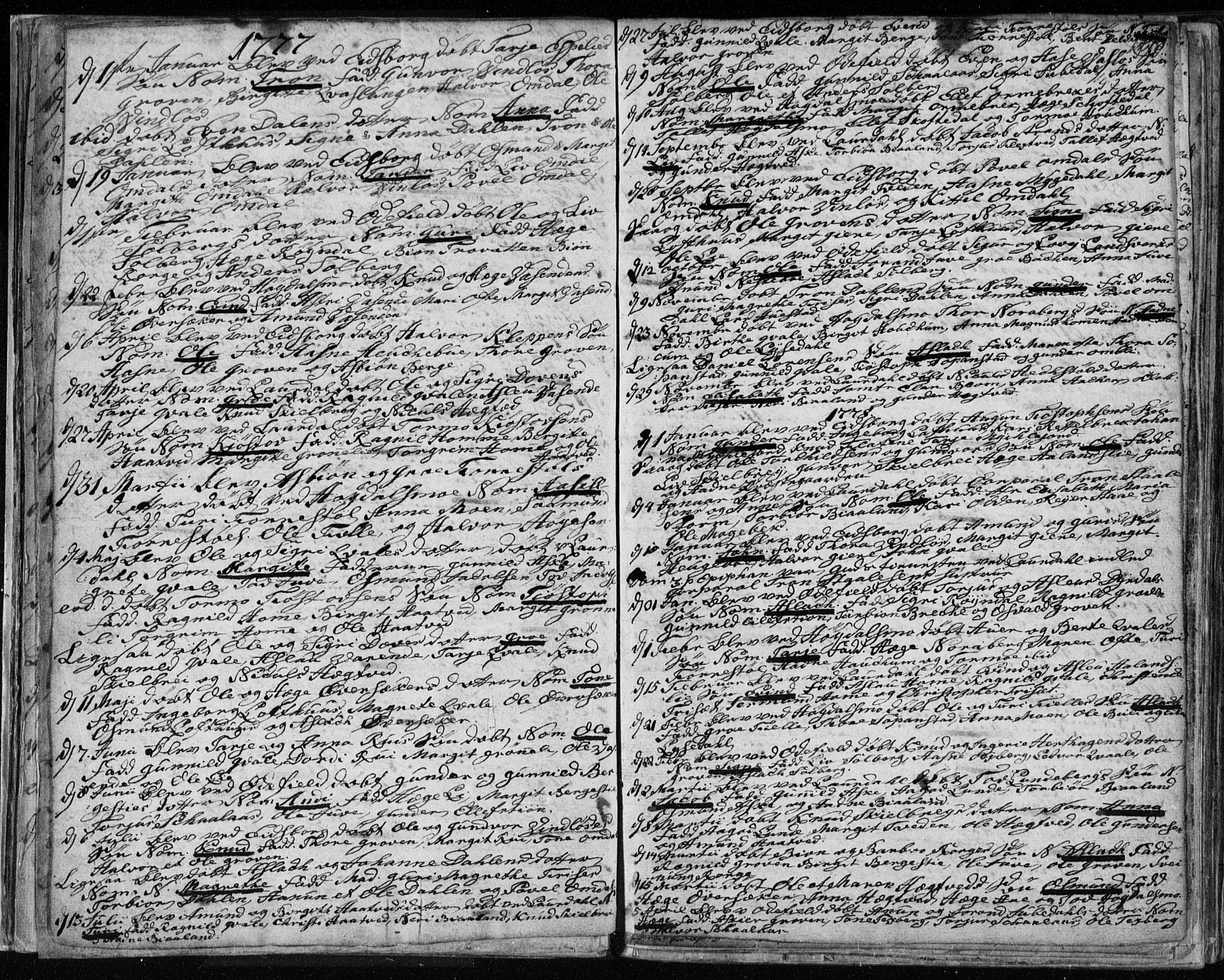 Lårdal kirkebøker, SAKO/A-284/F/Fa/L0003: Parish register (official) no. I 3, 1754-1790, p. 24