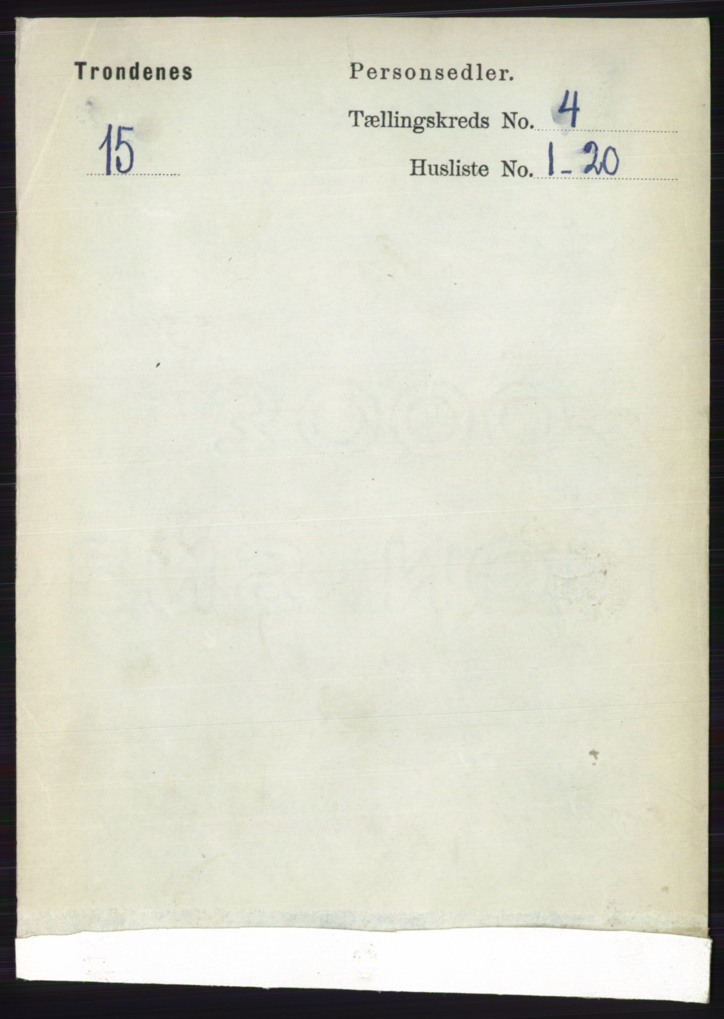 RA, 1891 census for 1914 Trondenes, 1891, p. 1936