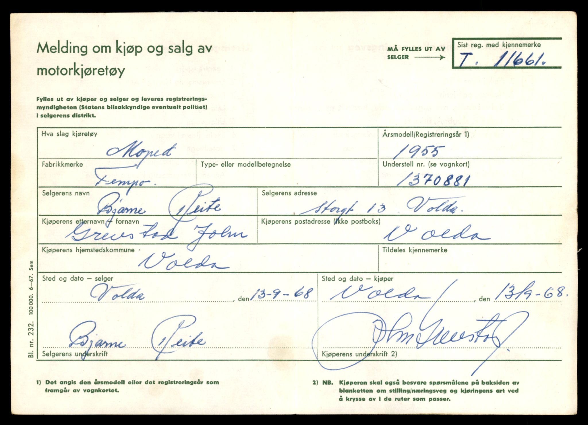 Møre og Romsdal vegkontor - Ålesund trafikkstasjon, AV/SAT-A-4099/F/Fe/L0030: Registreringskort for kjøretøy T 11620 - T 11799, 1927-1998, p. 455