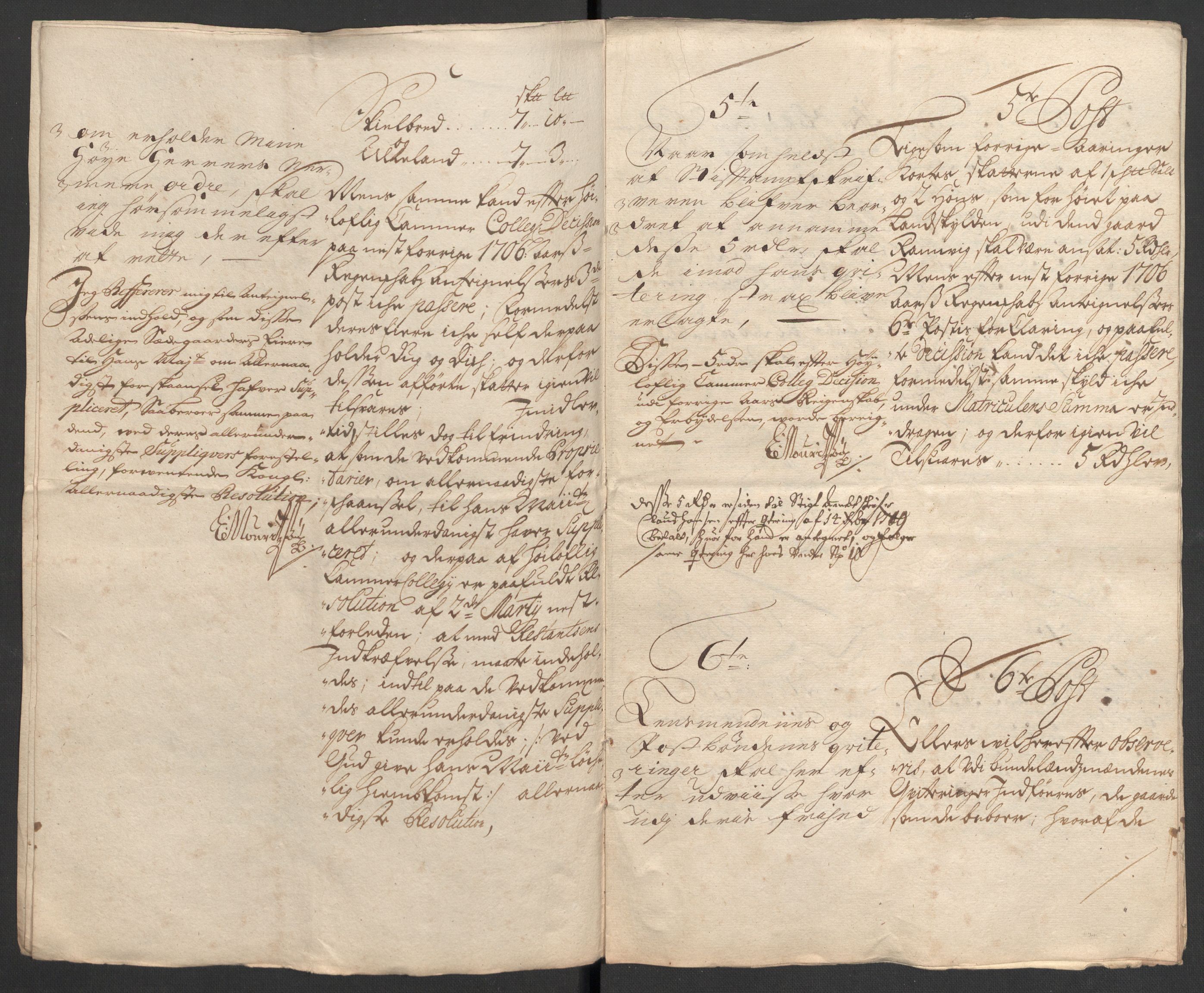 Rentekammeret inntil 1814, Reviderte regnskaper, Fogderegnskap, AV/RA-EA-4092/R30/L1701: Fogderegnskap Hurum, Røyken, Eiker og Lier, 1706-1707, p. 428