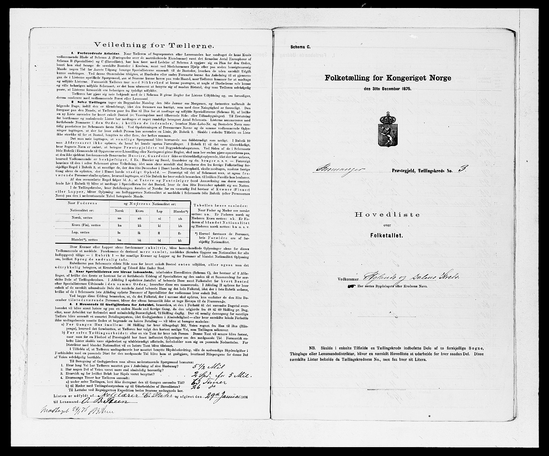 SAB, 1875 Census for 1438P Bremanger, 1875, p. 8