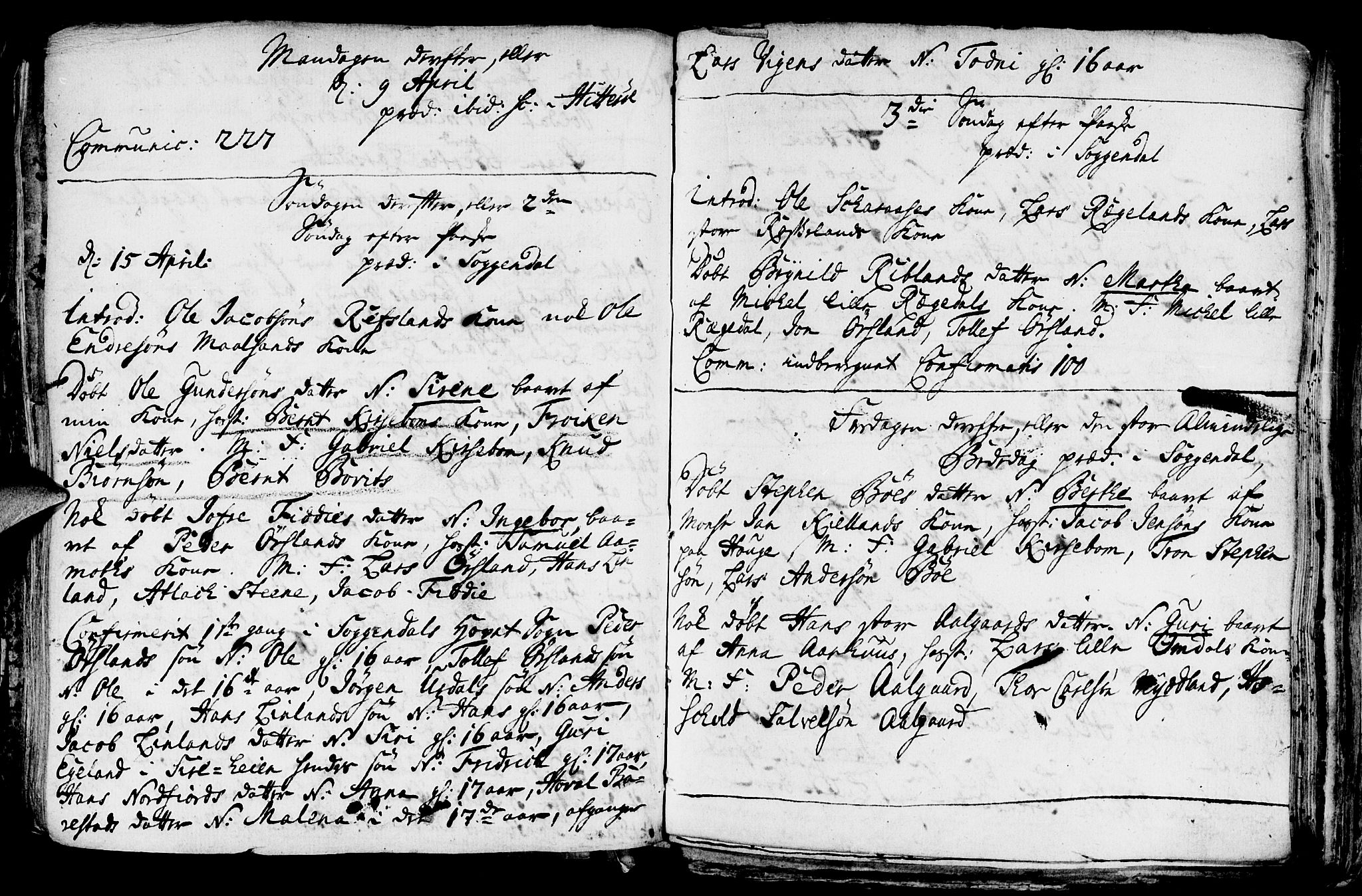 Sokndal sokneprestkontor, AV/SAST-A-101808: Parish register (official) no. A 1, 1729-1740