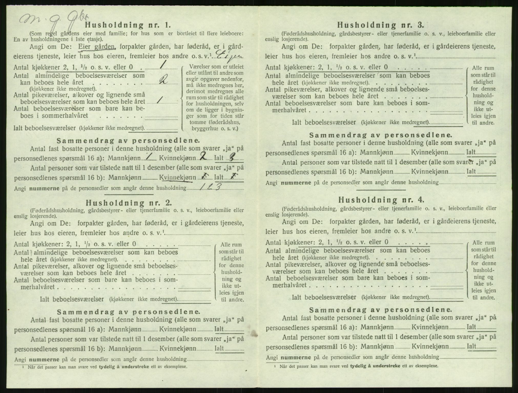 SAT, 1920 census for Herøy (MR), 1920, p. 1354