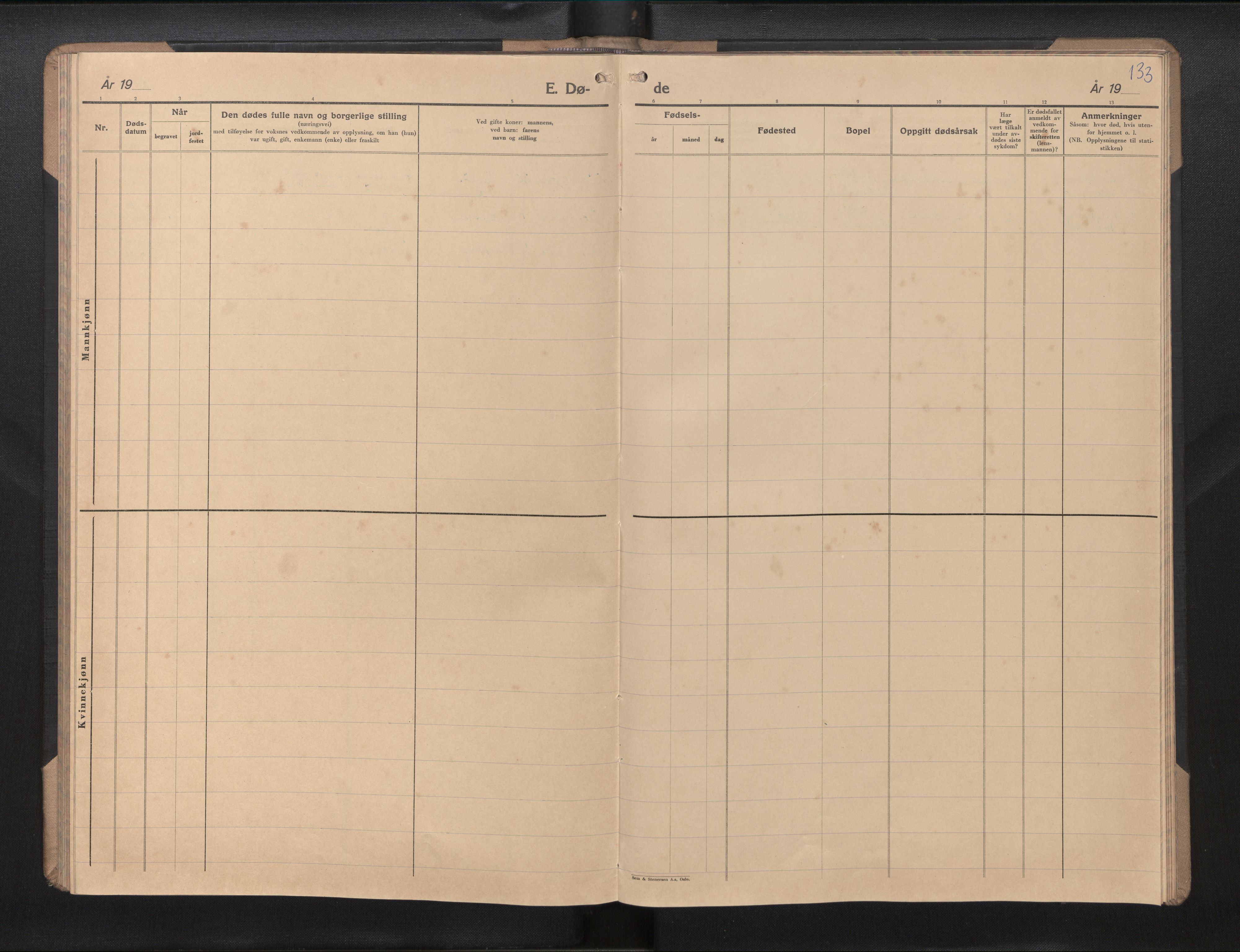 Den norske sjømannsmisjon i utlandet / Santos, Brasil, SAB/SAB/PA-0366/H/Ha/L0002: Parish register (official) no. A 2, 1955-1984, p. 132b-133a