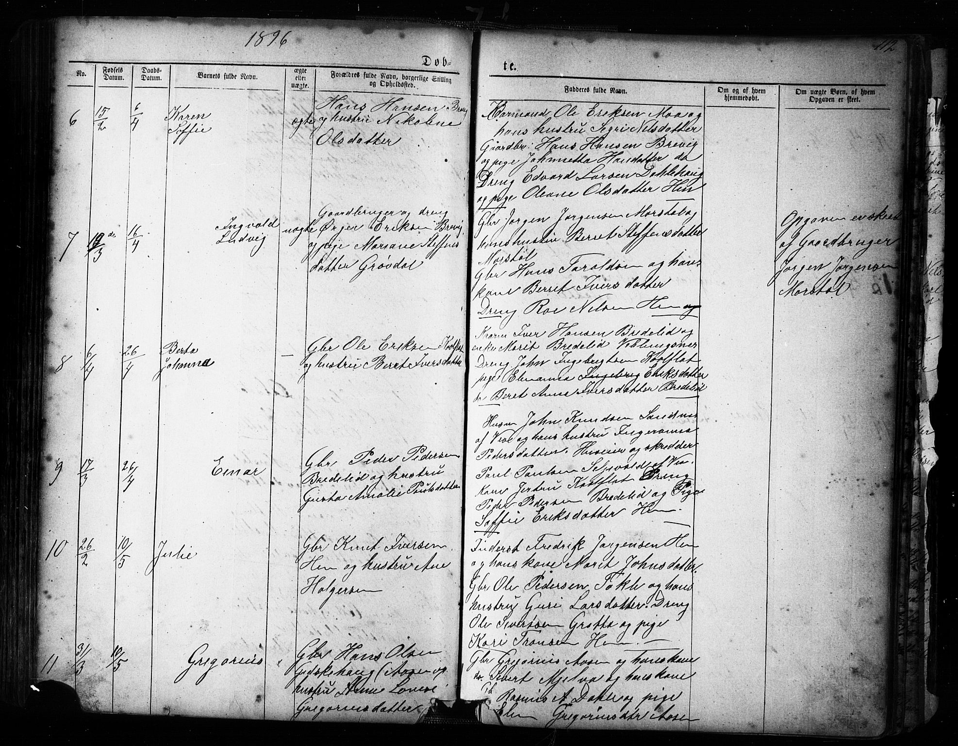 Ministerialprotokoller, klokkerbøker og fødselsregistre - Møre og Romsdal, AV/SAT-A-1454/545/L0588: Parish register (copy) no. 545C02, 1867-1902, p. 112