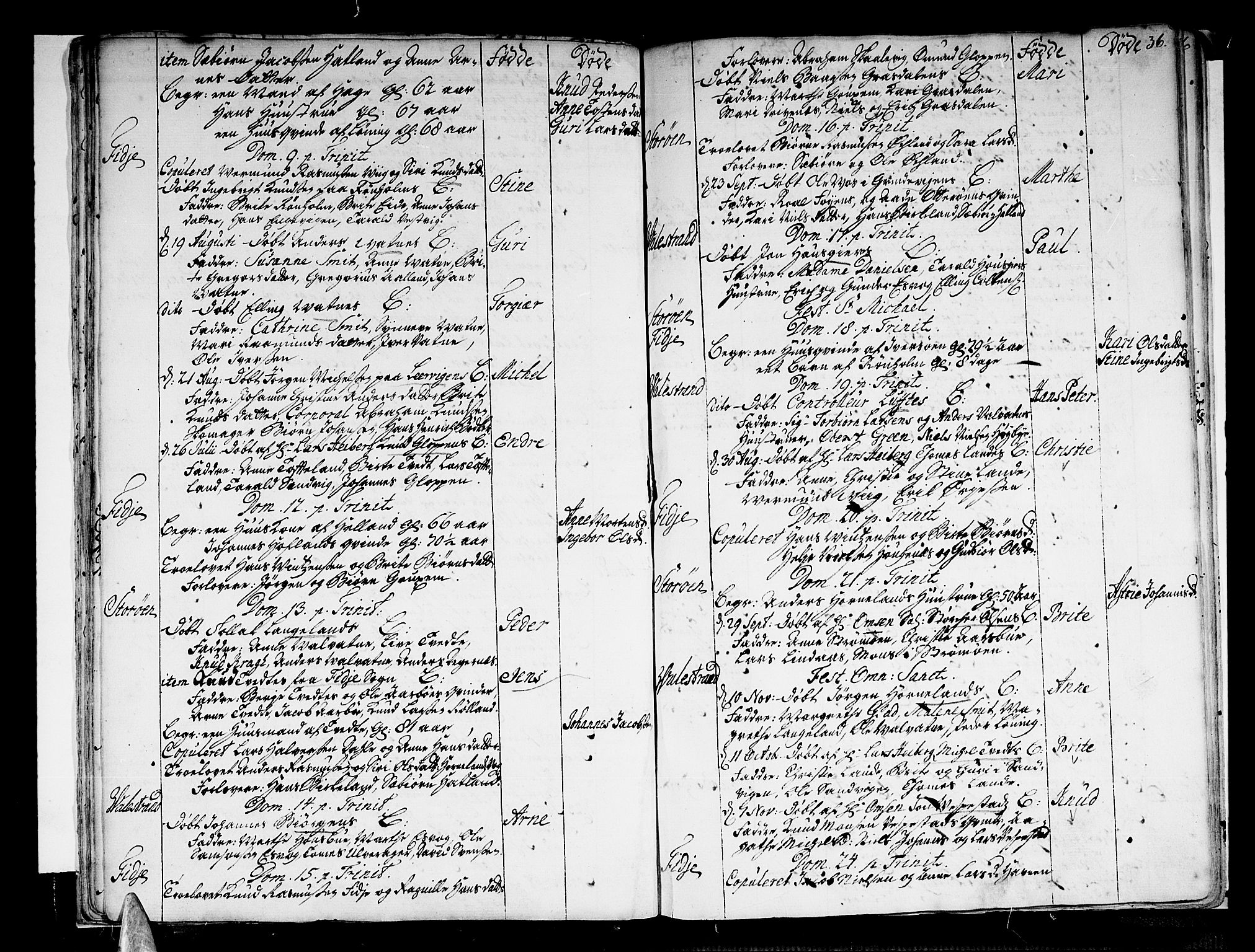 Stord sokneprestembete, AV/SAB-A-78201/H/Haa: Parish register (official) no. A 1, 1725-1744, p. 36