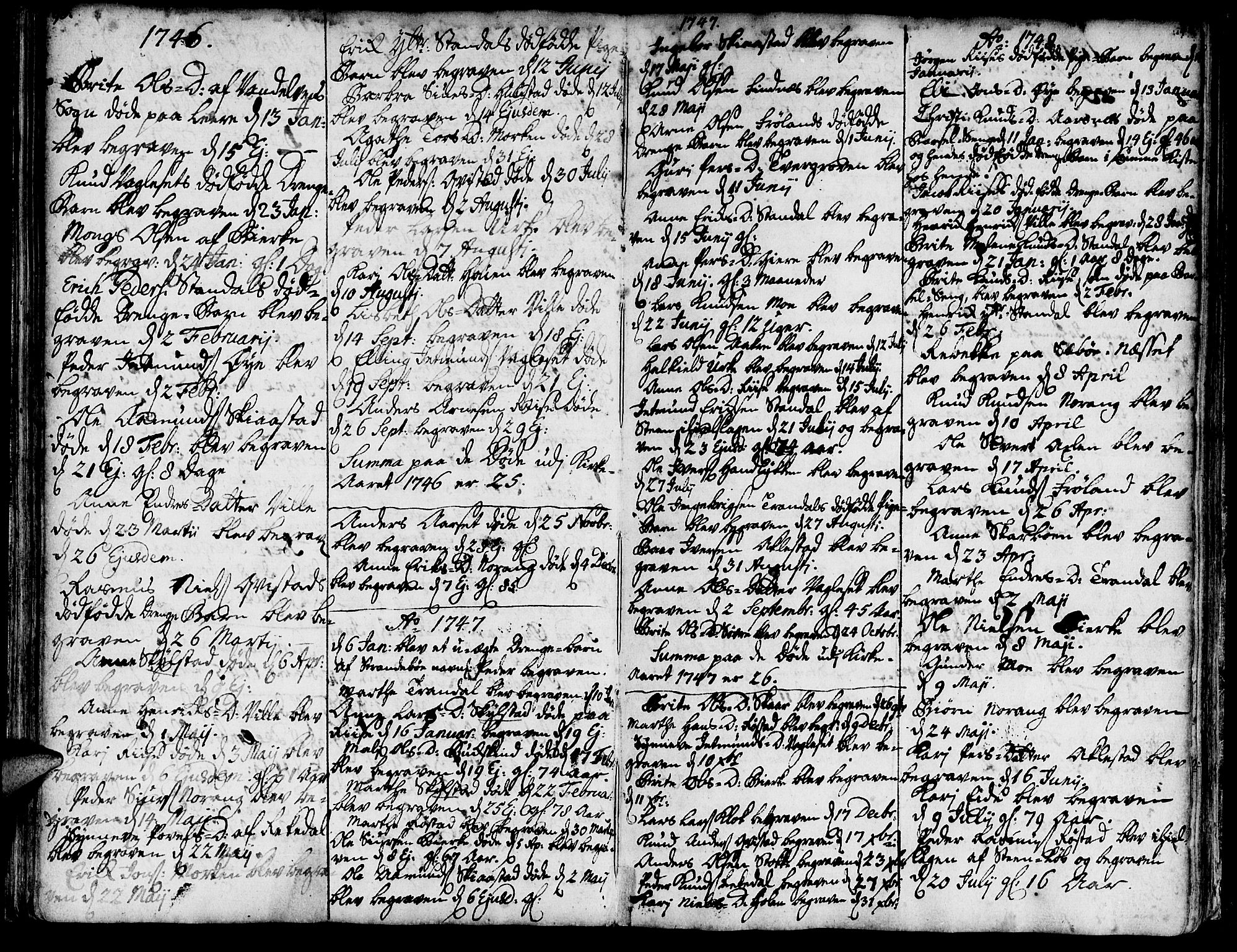 Ministerialprotokoller, klokkerbøker og fødselsregistre - Møre og Romsdal, AV/SAT-A-1454/515/L0205: Parish register (official) no. 515A01, 1733-1764, p. 100-101