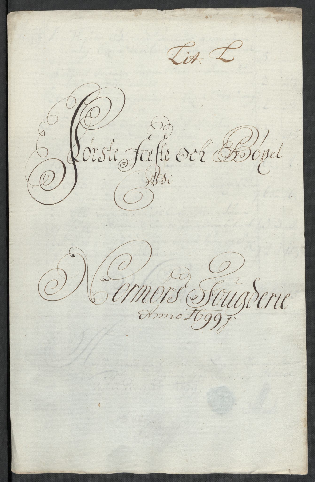 Rentekammeret inntil 1814, Reviderte regnskaper, Fogderegnskap, AV/RA-EA-4092/R56/L3738: Fogderegnskap Nordmøre, 1699, p. 98