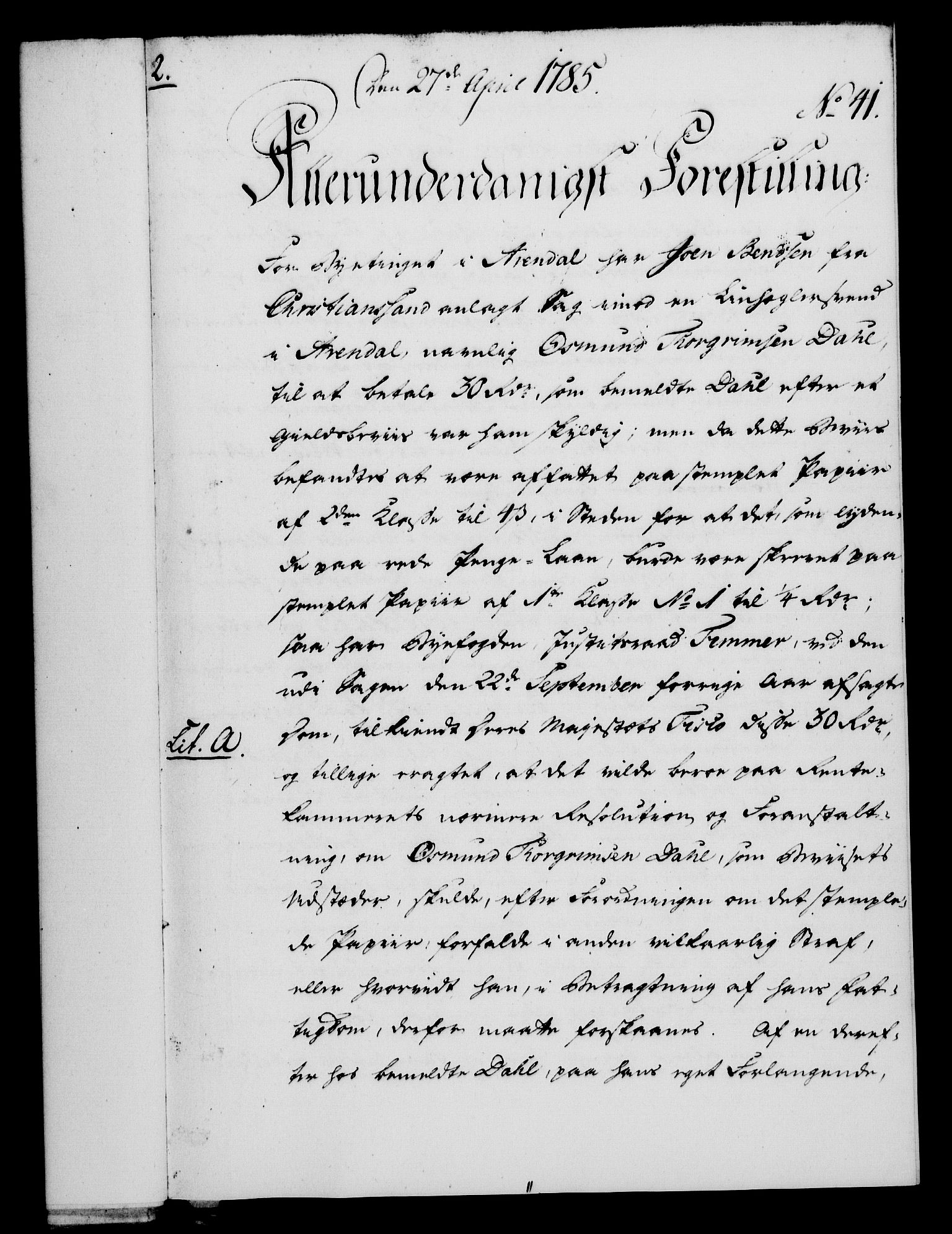 Rentekammeret, Kammerkanselliet, RA/EA-3111/G/Gf/Gfa/L0067: Norsk relasjons- og resolusjonsprotokoll (merket RK 52.67), 1785, p. 338