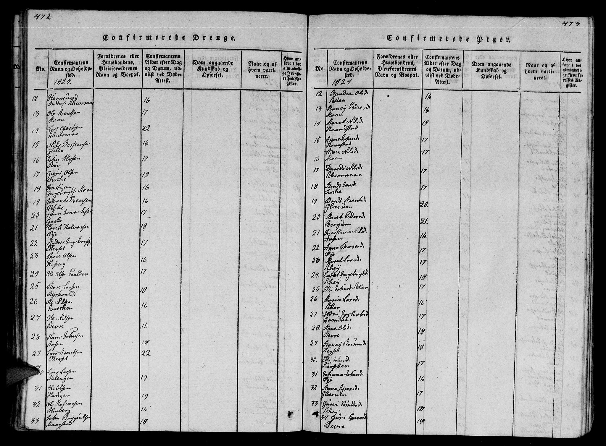 Ministerialprotokoller, klokkerbøker og fødselsregistre - Møre og Romsdal, SAT/A-1454/595/L1050: Parish register (copy) no. 595C02, 1819-1834, p. 472-473