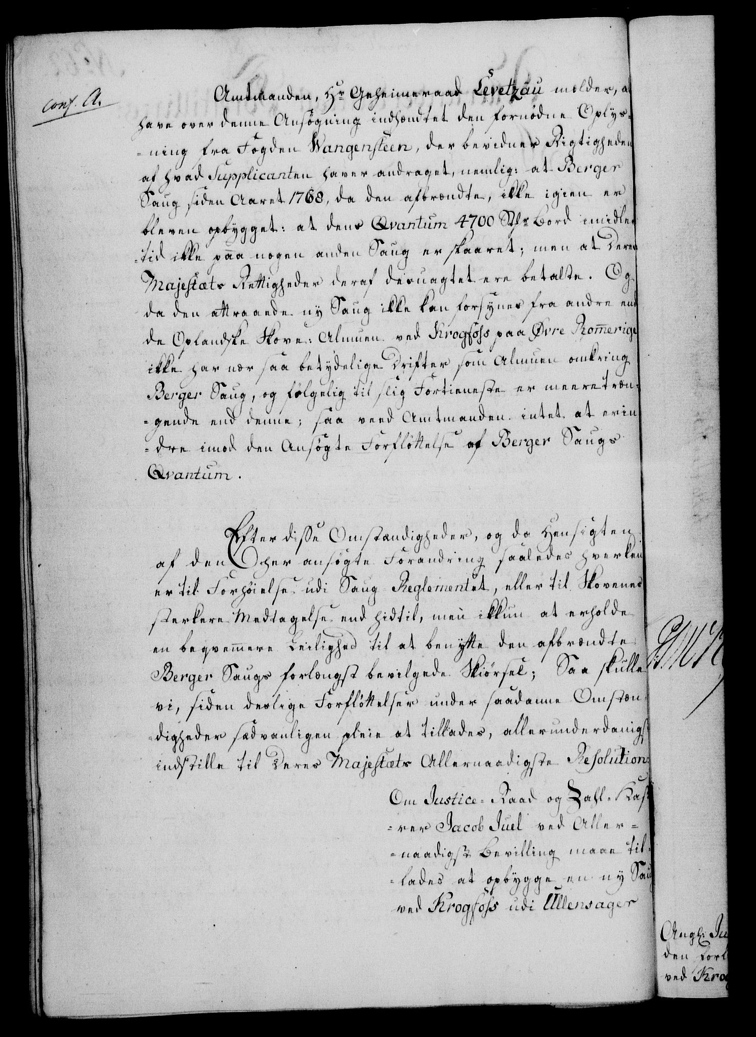 Rentekammeret, Kammerkanselliet, AV/RA-EA-3111/G/Gf/Gfa/L0062: Norsk relasjons- og resolusjonsprotokoll (merket RK 52.62), 1780, p. 534