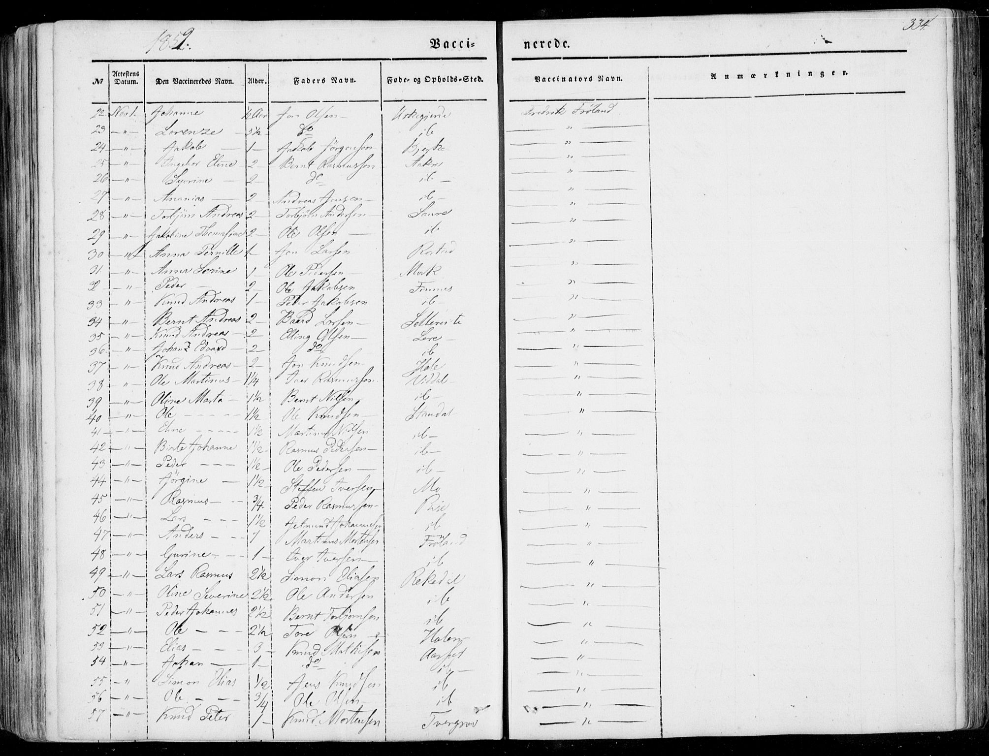 Ministerialprotokoller, klokkerbøker og fødselsregistre - Møre og Romsdal, AV/SAT-A-1454/515/L0209: Parish register (official) no. 515A05, 1847-1868, p. 334