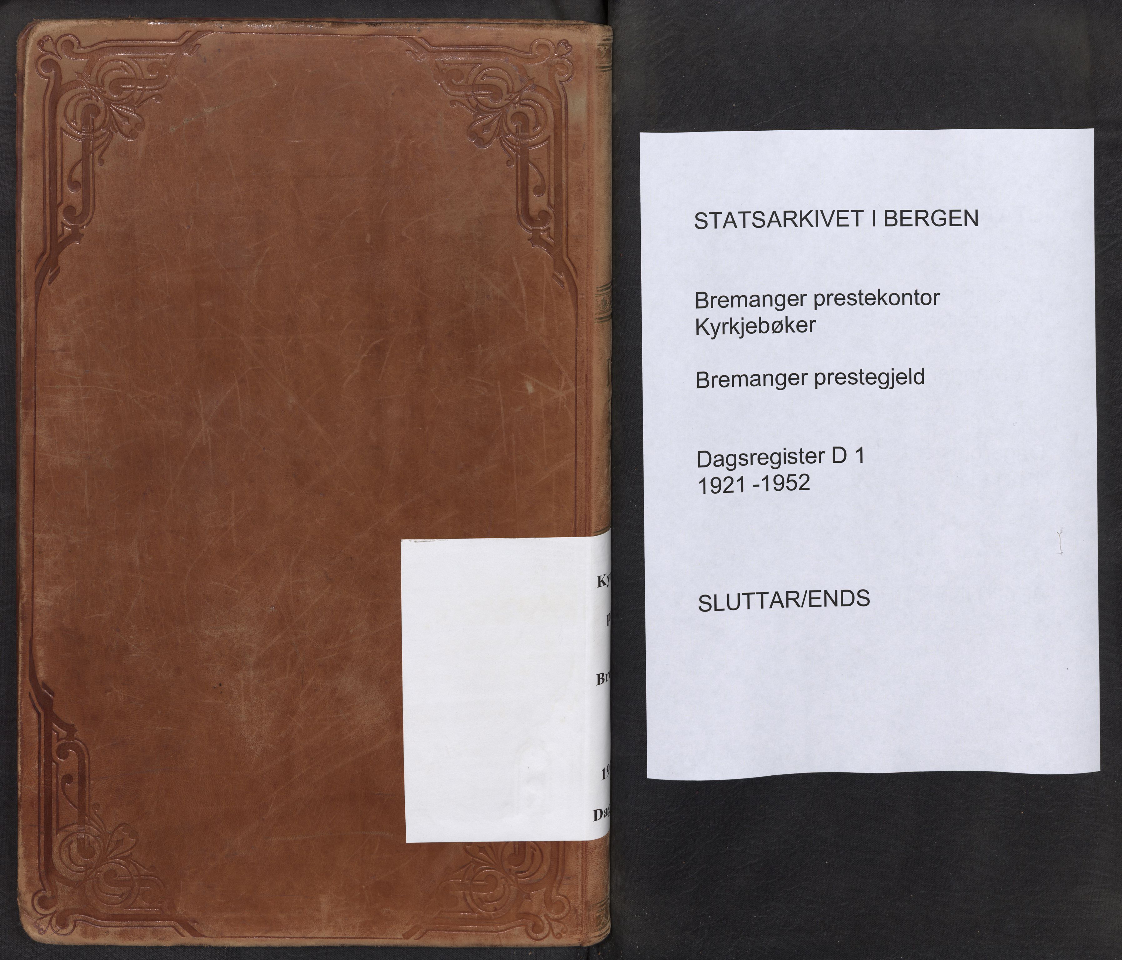 Bremanger sokneprestembete, AV/SAB-A-82201/H/Haa/Haad/L0001: Diary records no. D 1, 1921-1952, p. 105b-106a