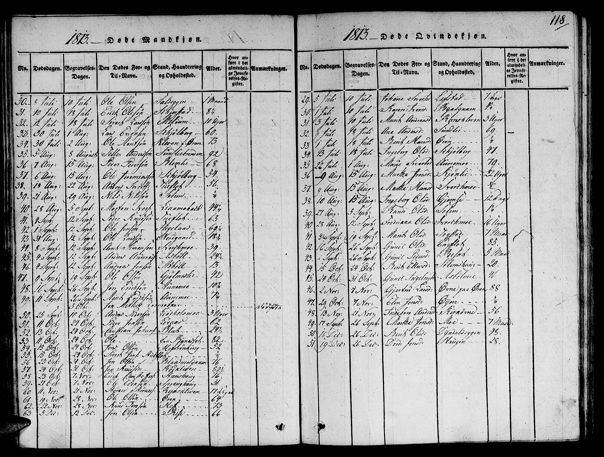 Ministerialprotokoller, klokkerbøker og fødselsregistre - Sør-Trøndelag, SAT/A-1456/668/L0803: Parish register (official) no. 668A03, 1800-1826, p. 118