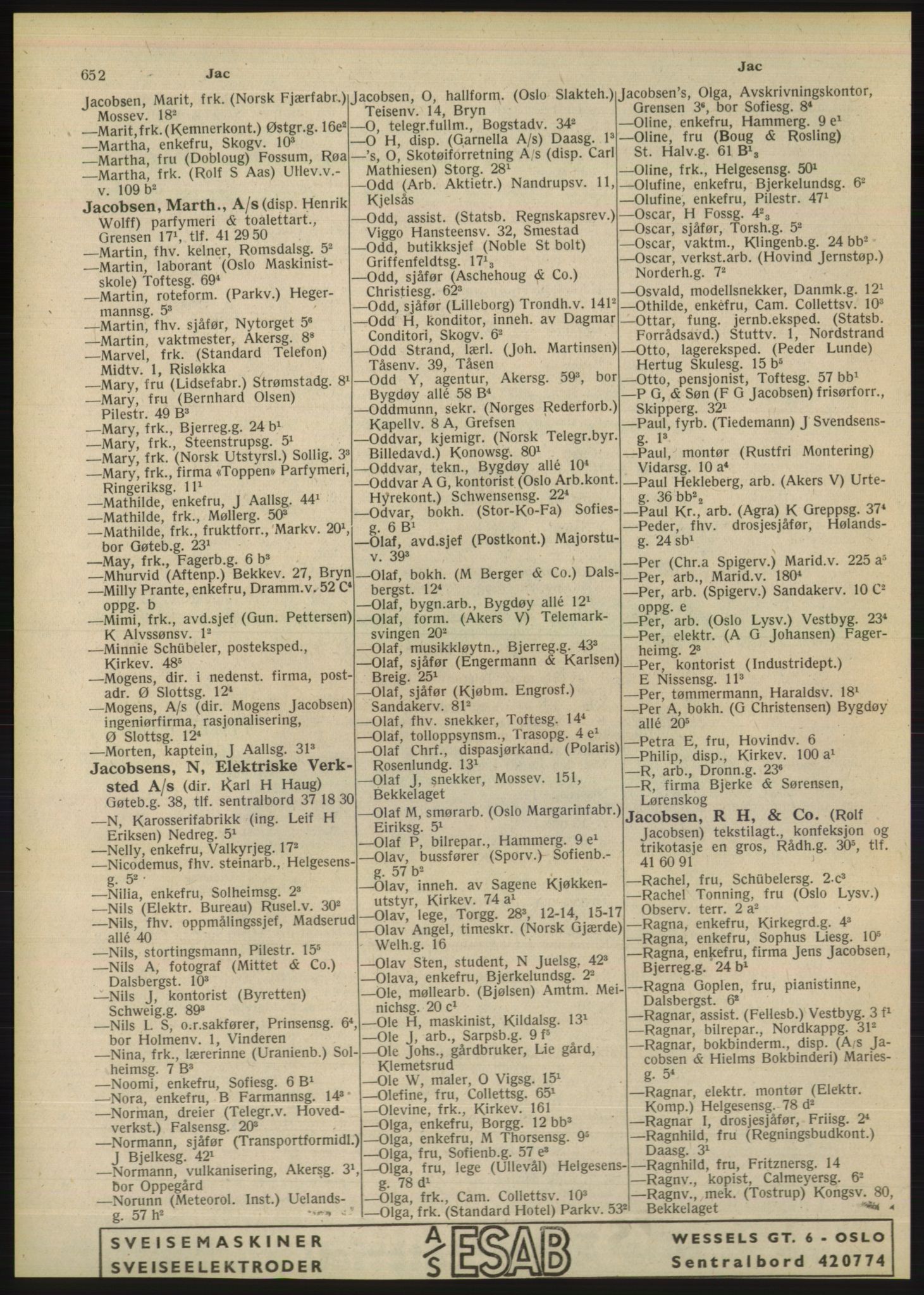 Kristiania/Oslo adressebok, PUBL/-, 1948, p. 652