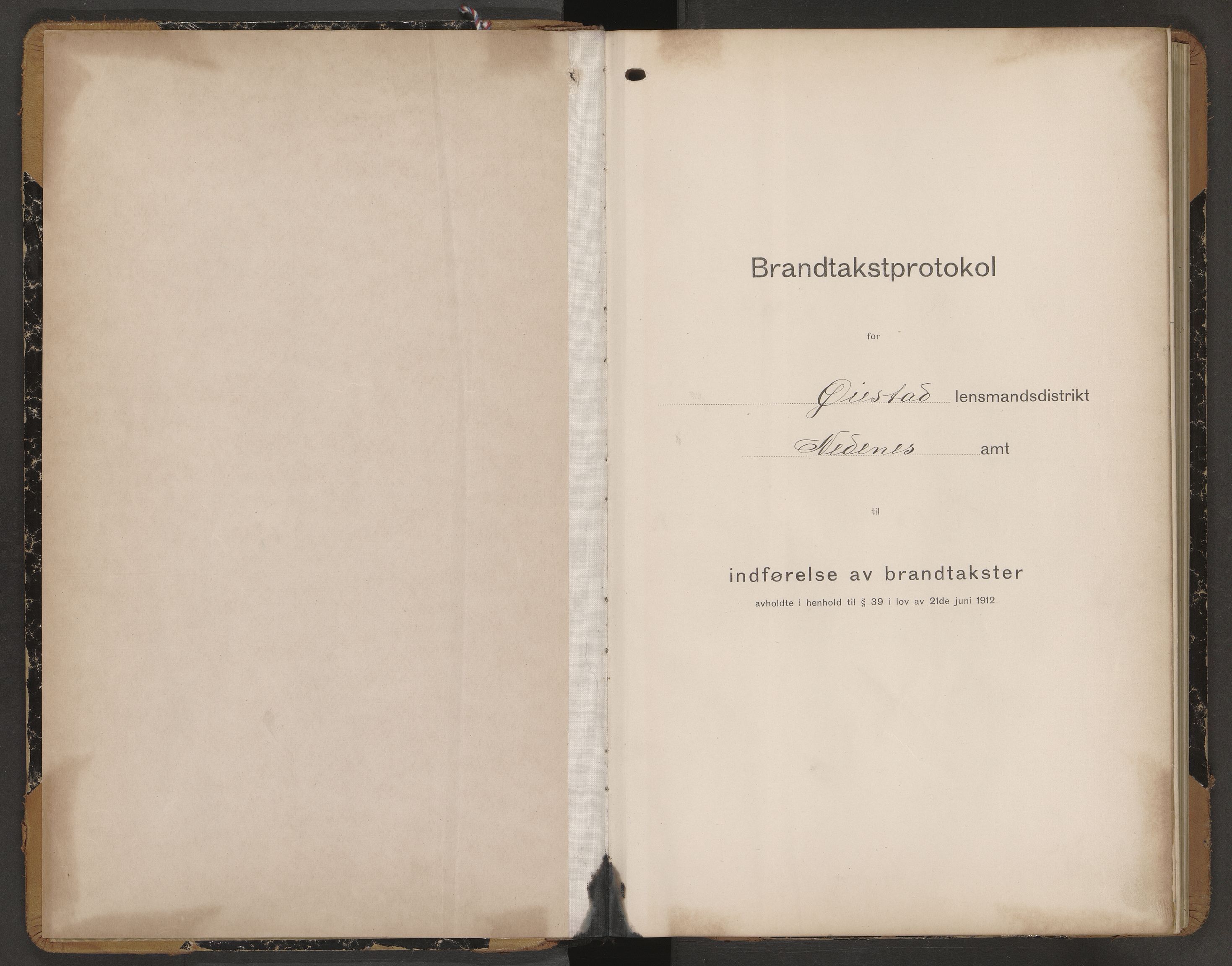 Norges Brannkasse Øyestad, AV/SAK-2241-0059/F/Fa/L0014: Branntakstprotokoll nr. 14 med gårdsnavnregister, 1917-1918
