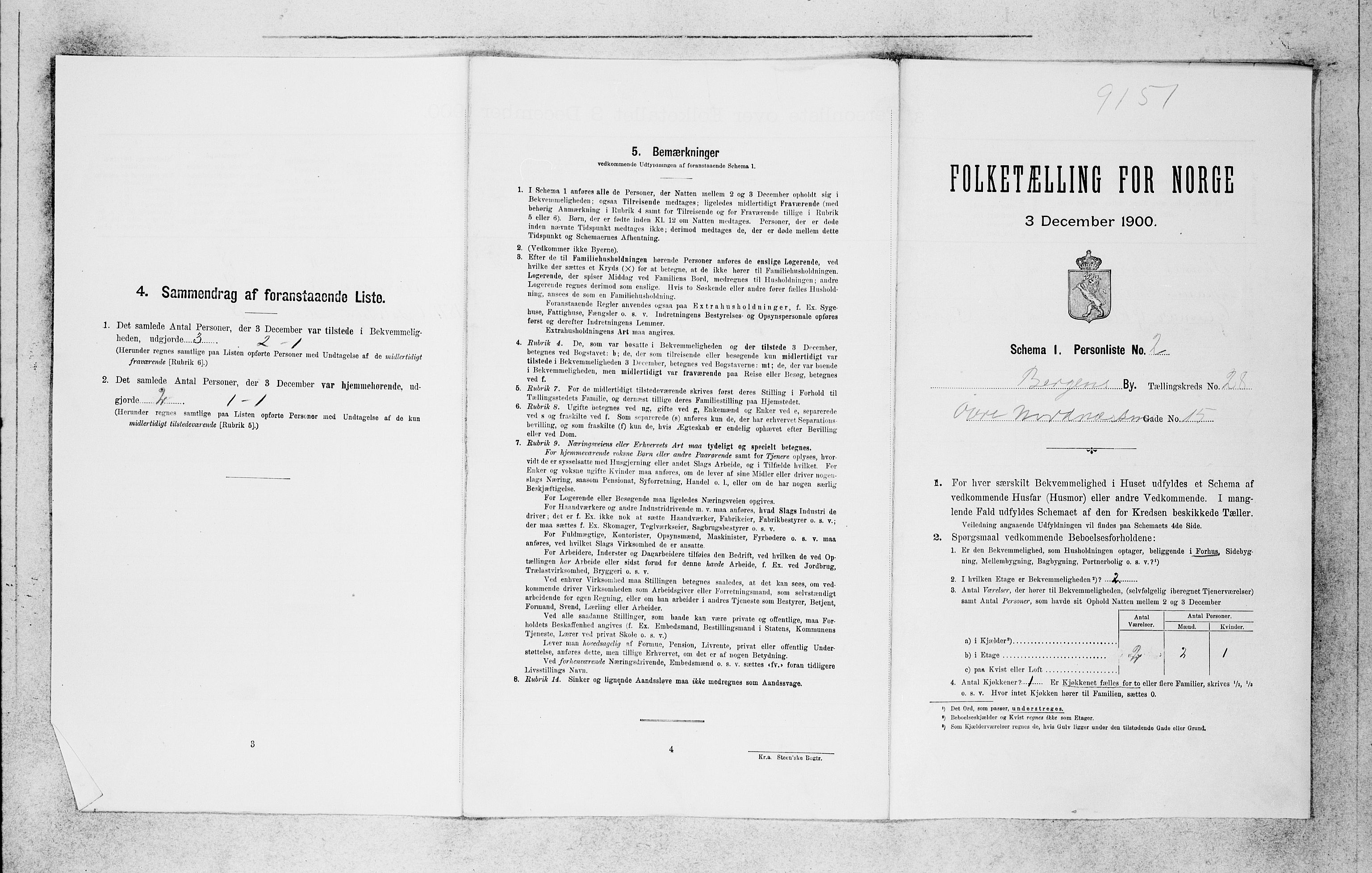 SAB, 1900 census for Bergen, 1900, p. 6041