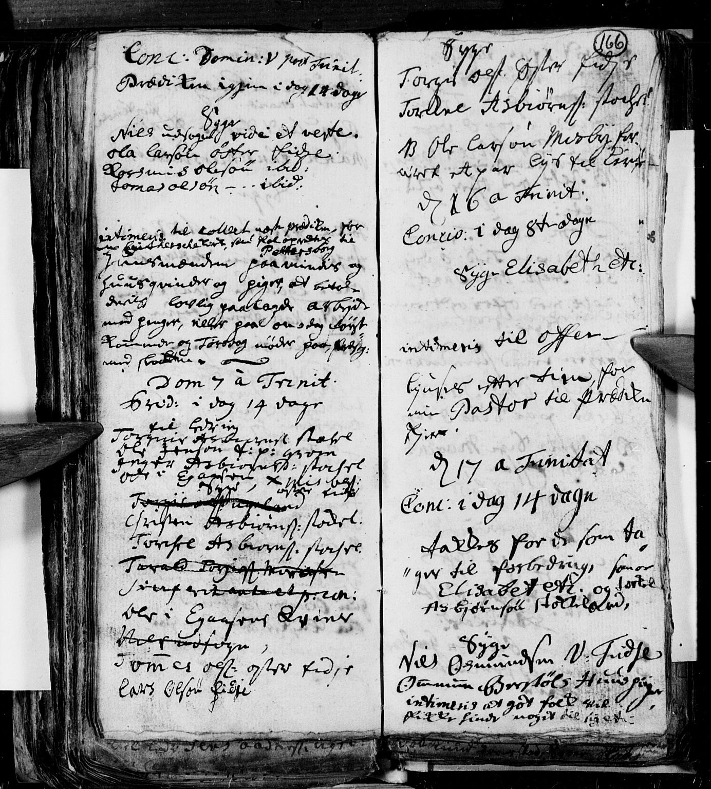 Søgne sokneprestkontor, SAK/1111-0037/F/Fa/Faa/L0001: Parish register (official) no. A 1, 1716-1740, p. 166