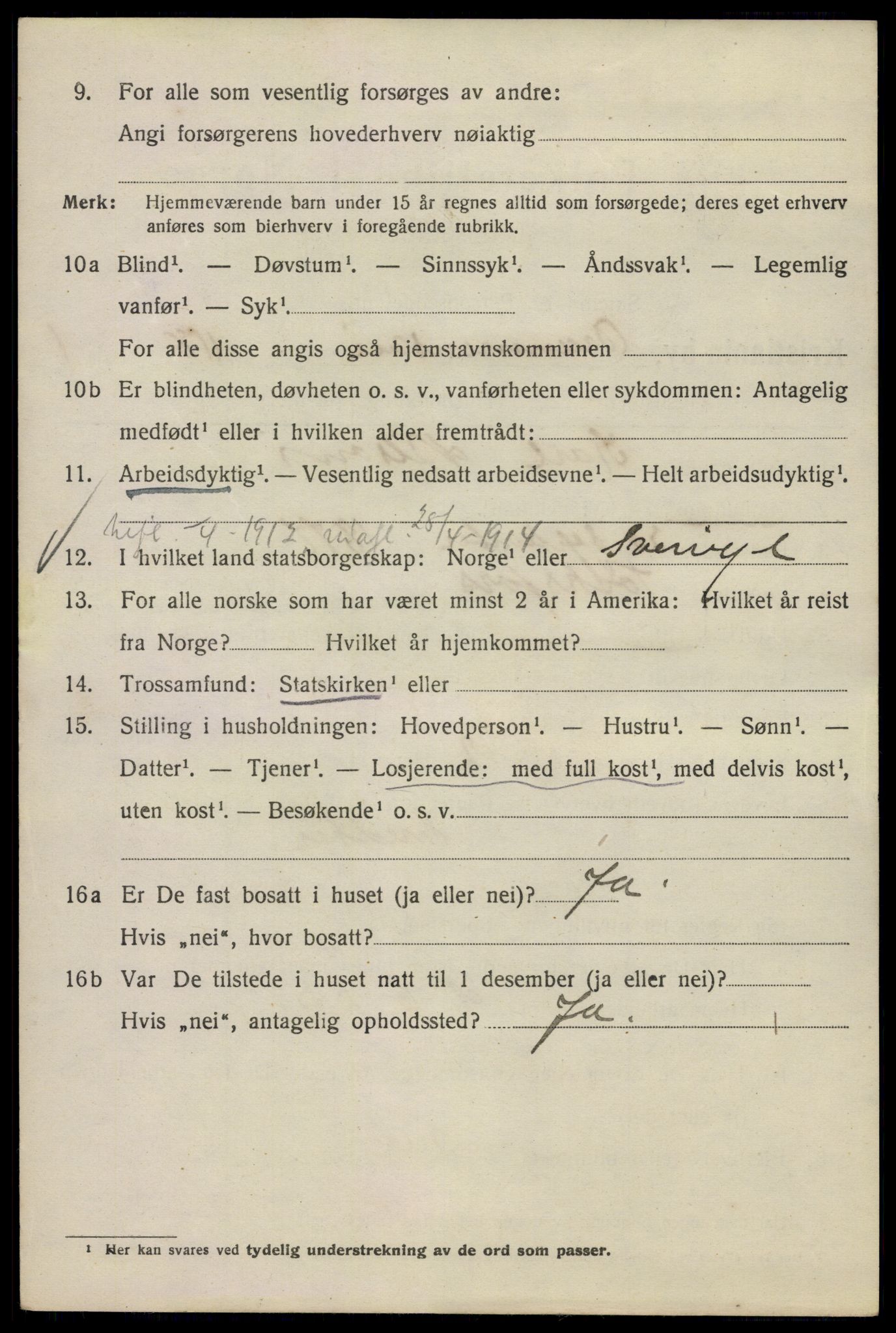 SAO, 1920 census for Kristiania, 1920, p. 203400