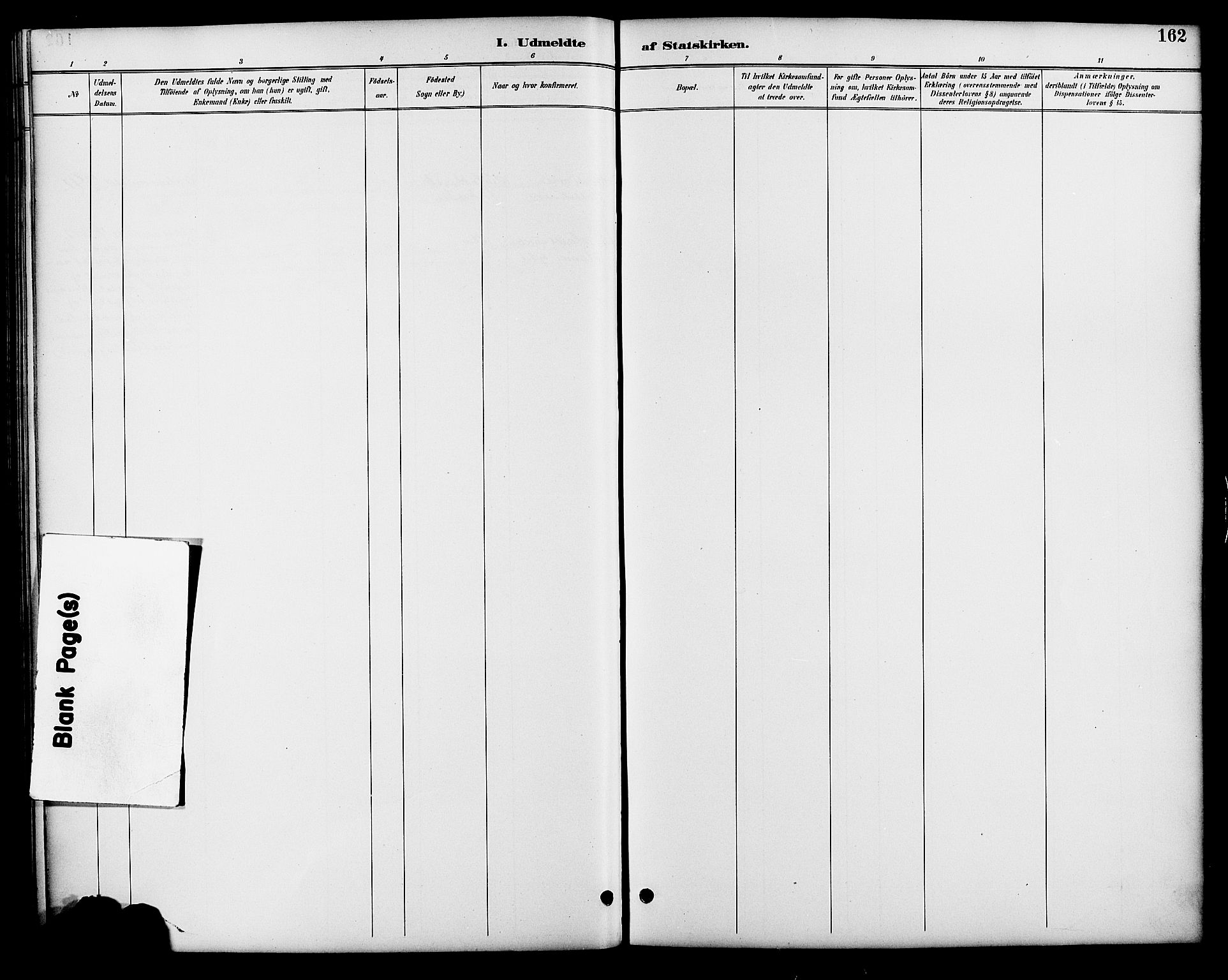 Åmli sokneprestkontor, AV/SAK-1111-0050/F/Fb/Fbb/L0002: Parish register (copy) no. B 2, 1890-1905, p. 162