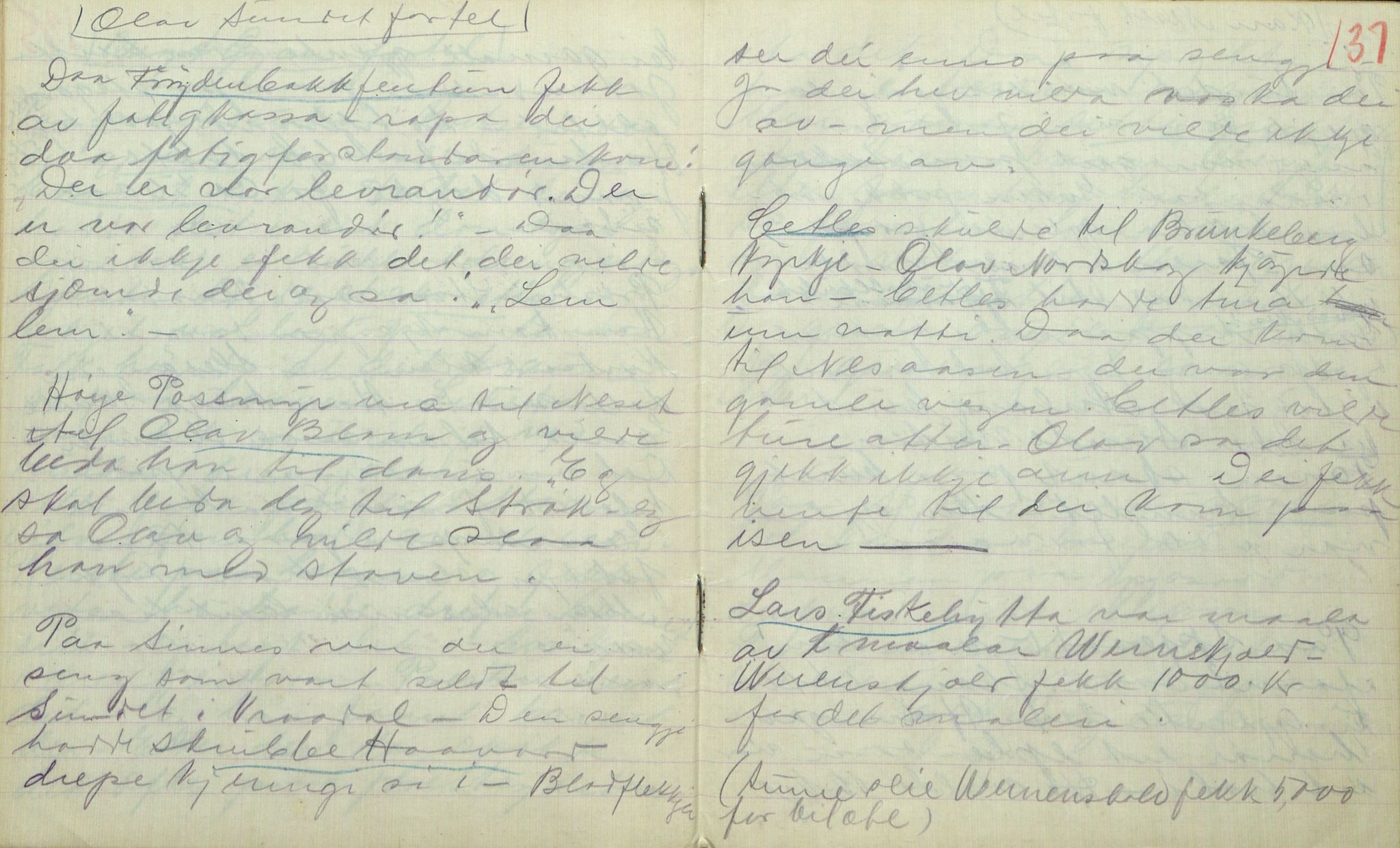 Rikard Berge, TEMU/TGM-A-1003/F/L0017/0003: 551-599 / 553 Kviteseid soge, Signe Vesterdal, 1918, p. 136-137