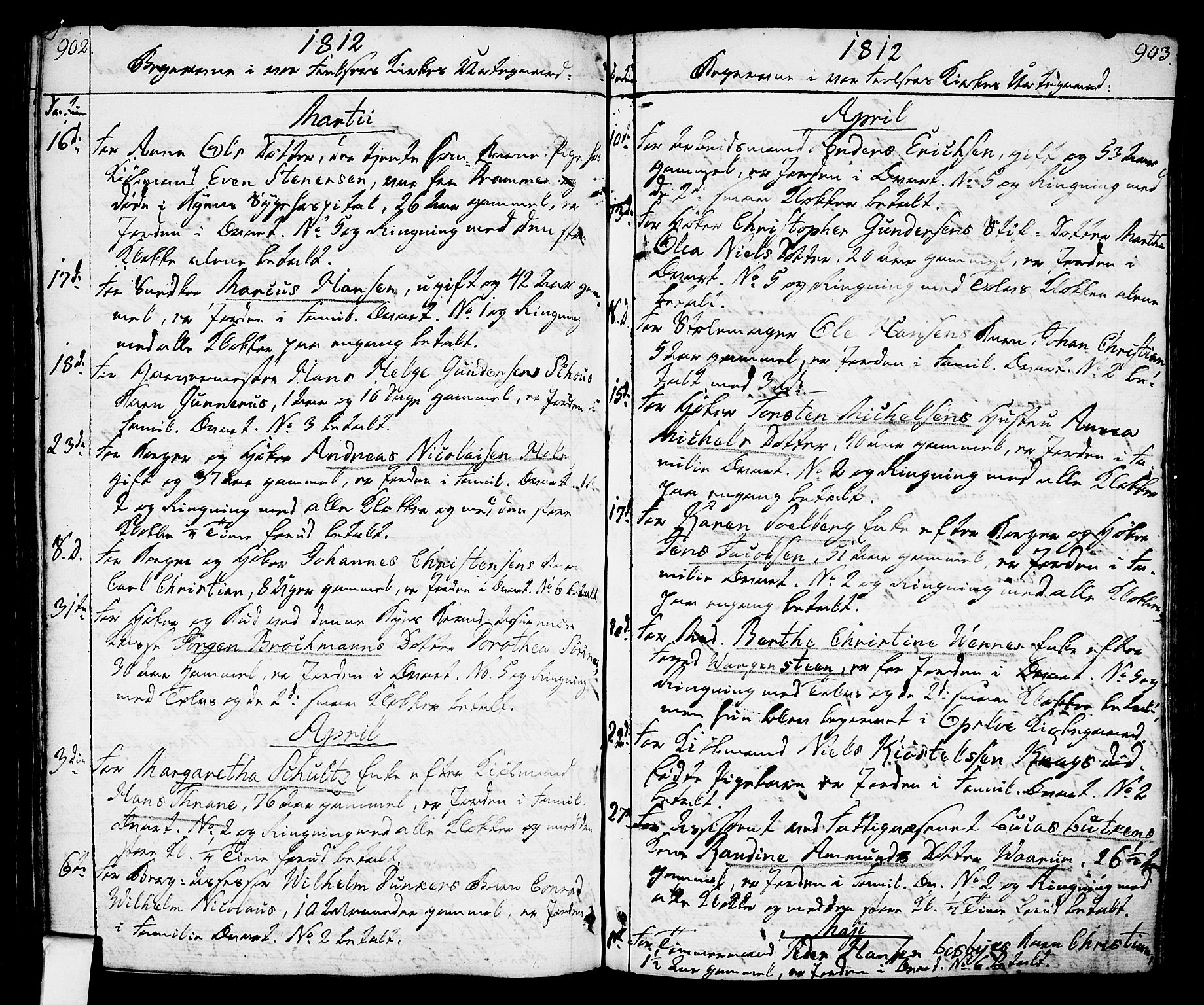 Oslo domkirke Kirkebøker, SAO/A-10752/F/Fa/L0006: Parish register (official) no. 6, 1807-1817, p. 902-903