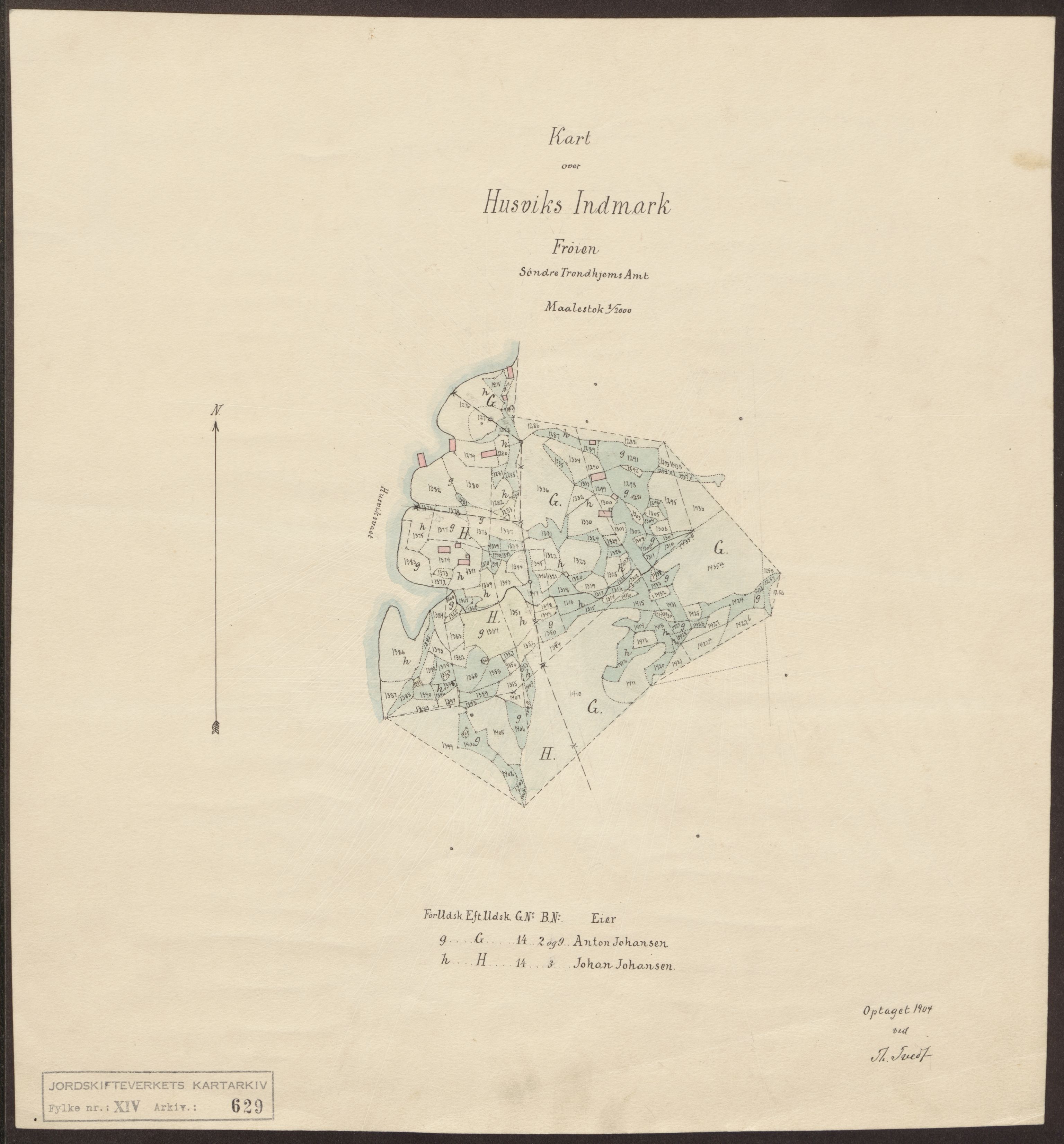 Jordskifteverkets kartarkiv, AV/RA-S-3929/T, 1859-1988, p. 883