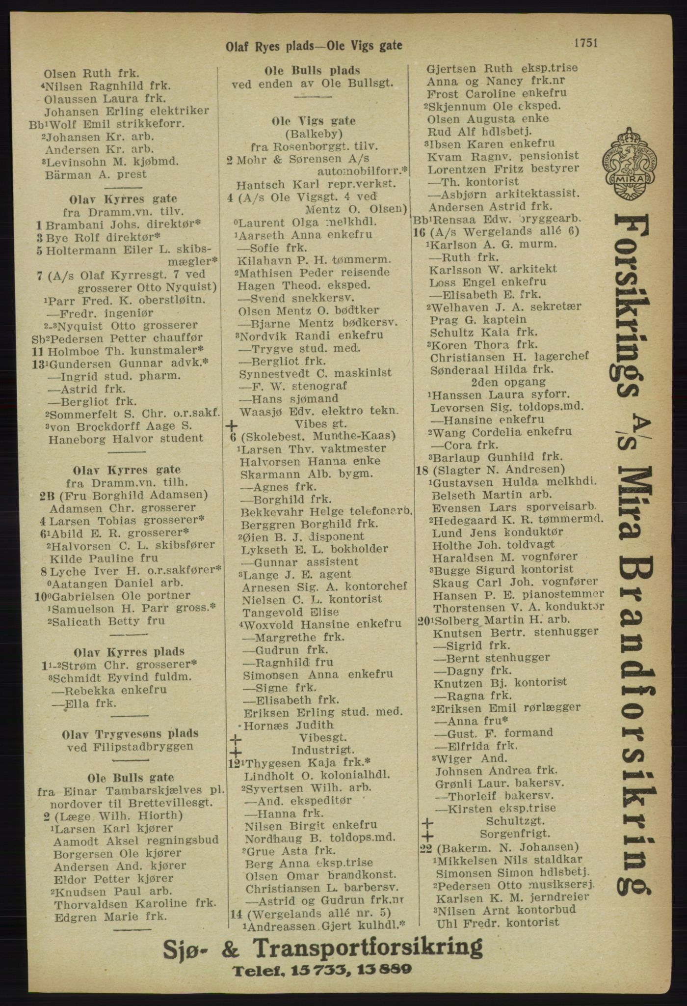 Kristiania/Oslo adressebok, PUBL/-, 1918, p. 1904