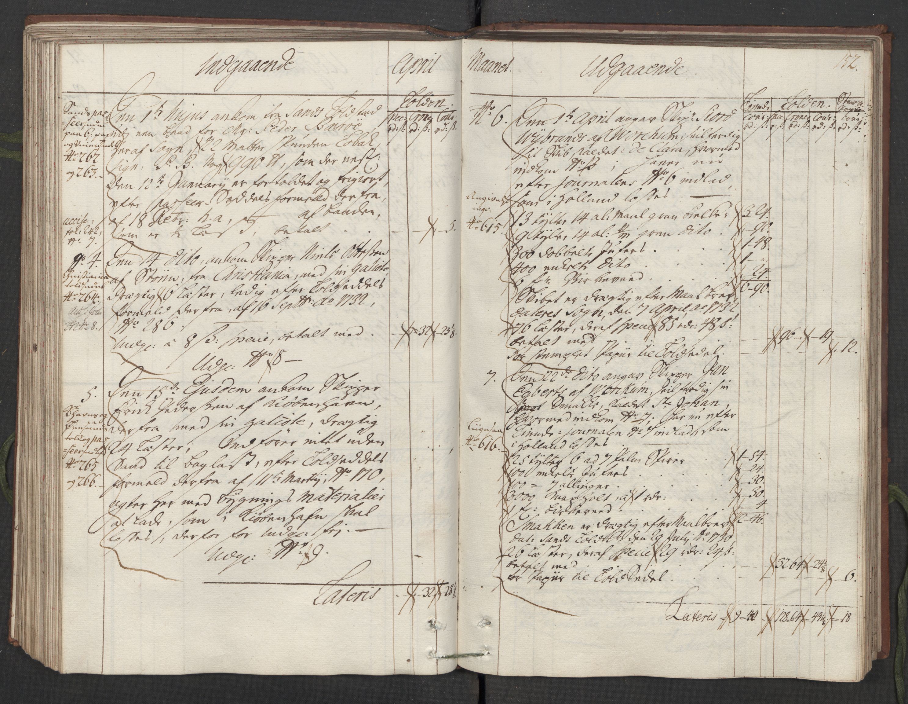 Generaltollkammeret, tollregnskaper, AV/RA-EA-5490/R05/L0014/0001: Tollregnskaper Moss, Son, Krokstad / Hovedtollbok, 1733, p. 151b-152a