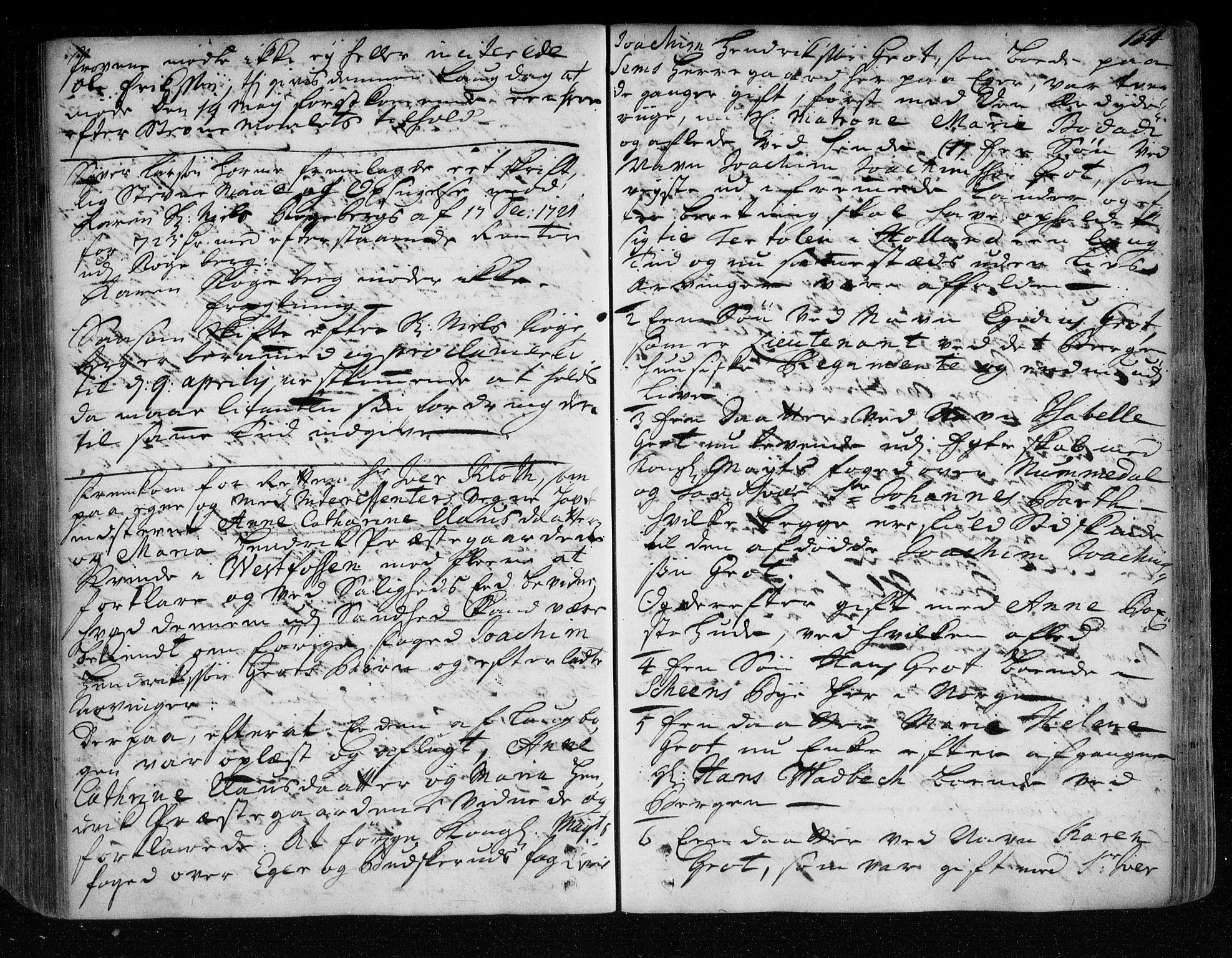 Eiker, Modum og Sigdal sorenskriveri, SAKO/A-123/F/Fa/Faa/L0063: Tingbok, 1721-1722, p. 154