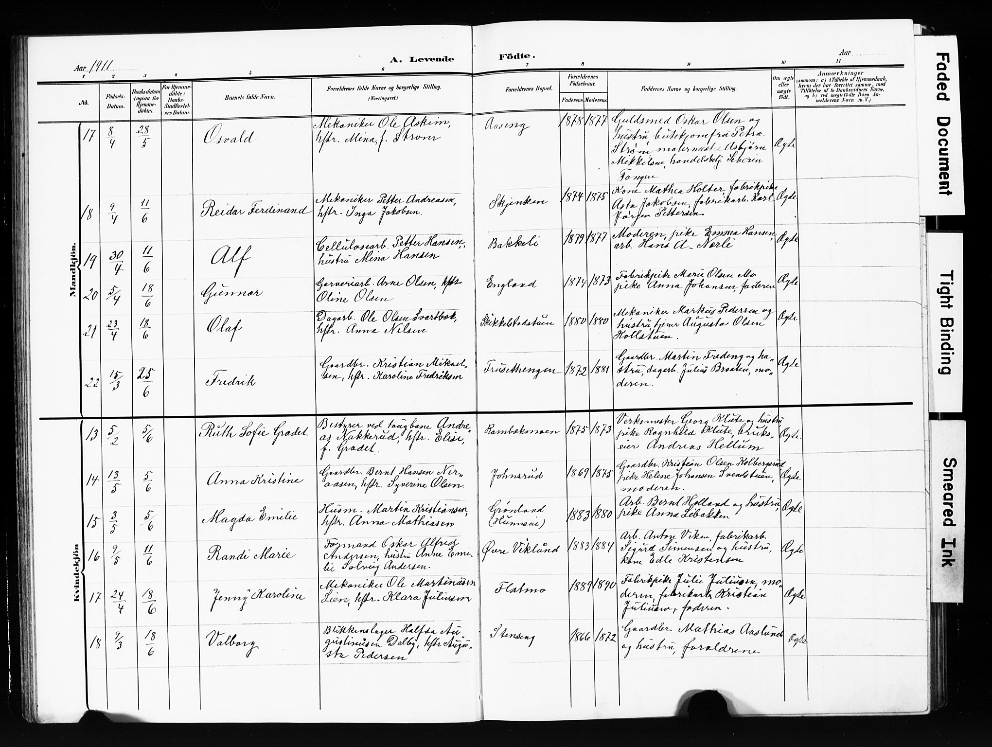 Vardal prestekontor, AV/SAH-PREST-100/H/Ha/Hab/L0013: Parish register (copy) no. 13, 1904-1915