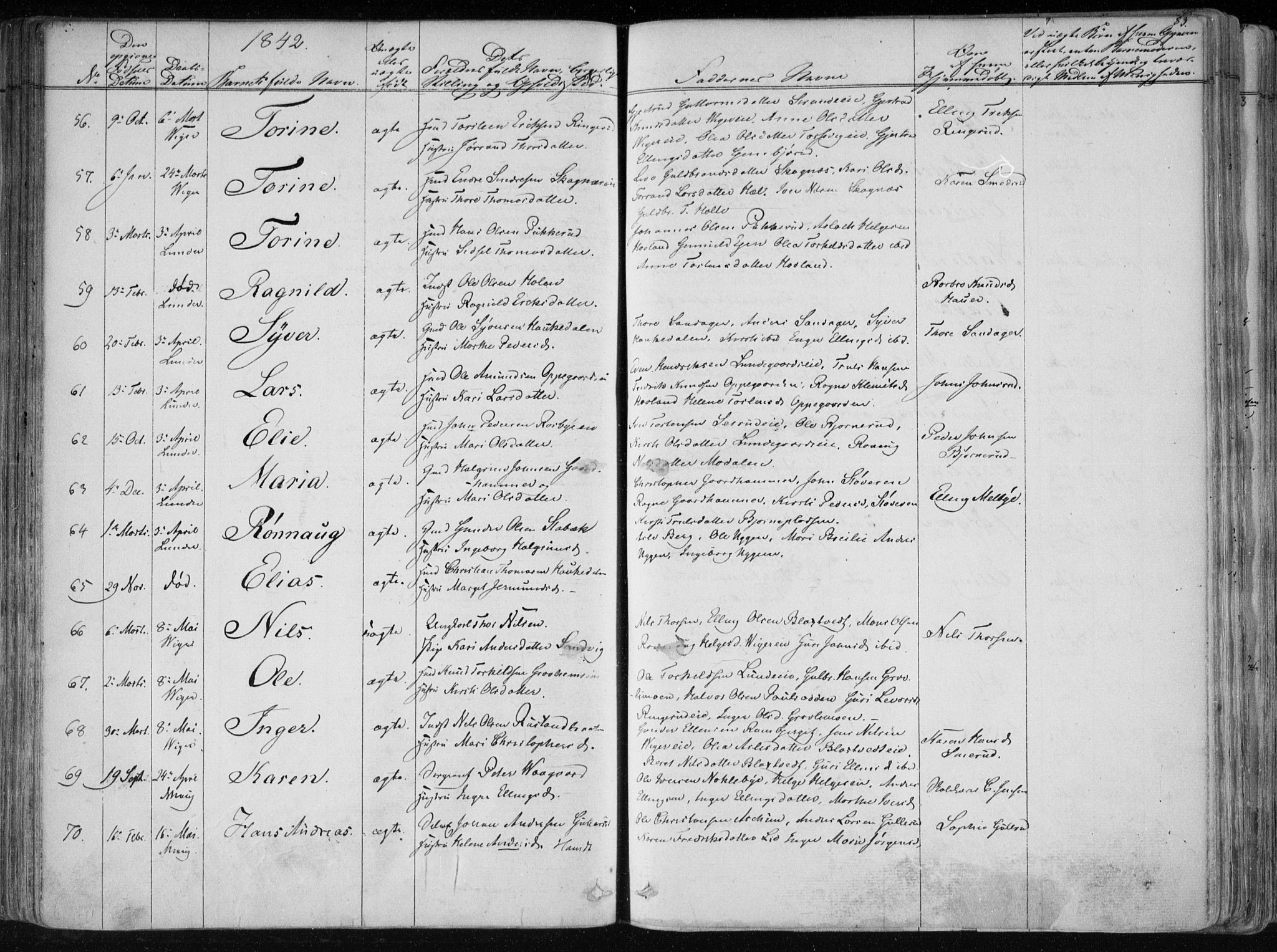 Norderhov kirkebøker, SAKO/A-237/F/Fa/L0010: Parish register (official) no. 10, 1837-1847, p. 83