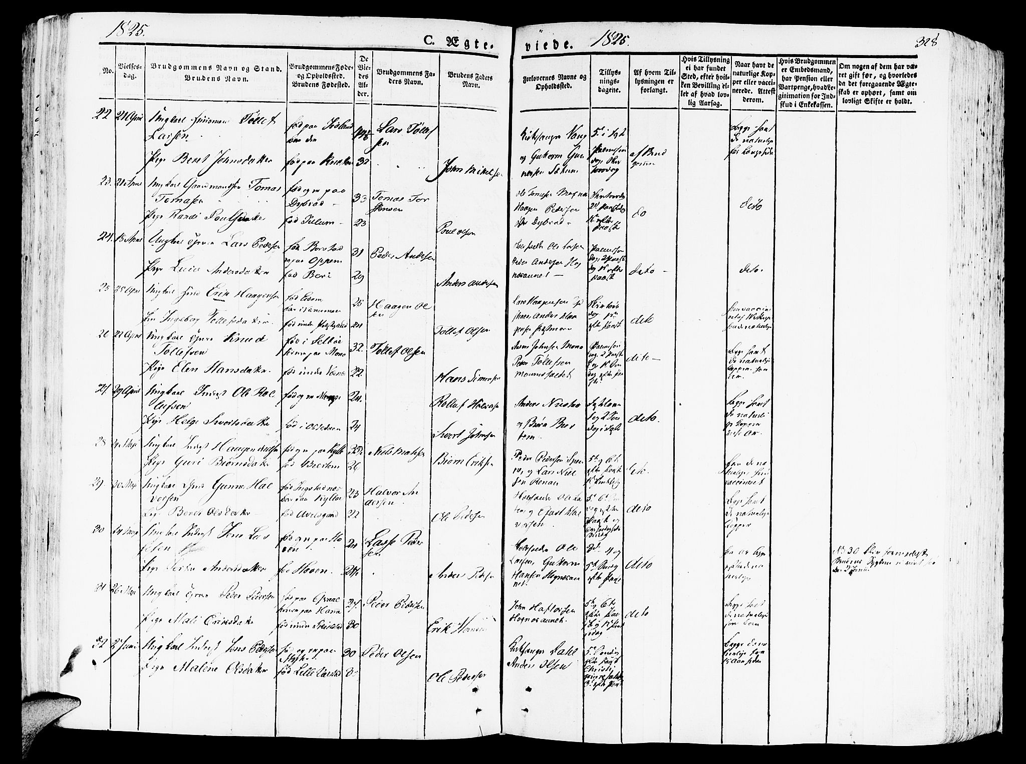 Ministerialprotokoller, klokkerbøker og fødselsregistre - Nord-Trøndelag, SAT/A-1458/709/L0070: Parish register (official) no. 709A10, 1820-1832, p. 328