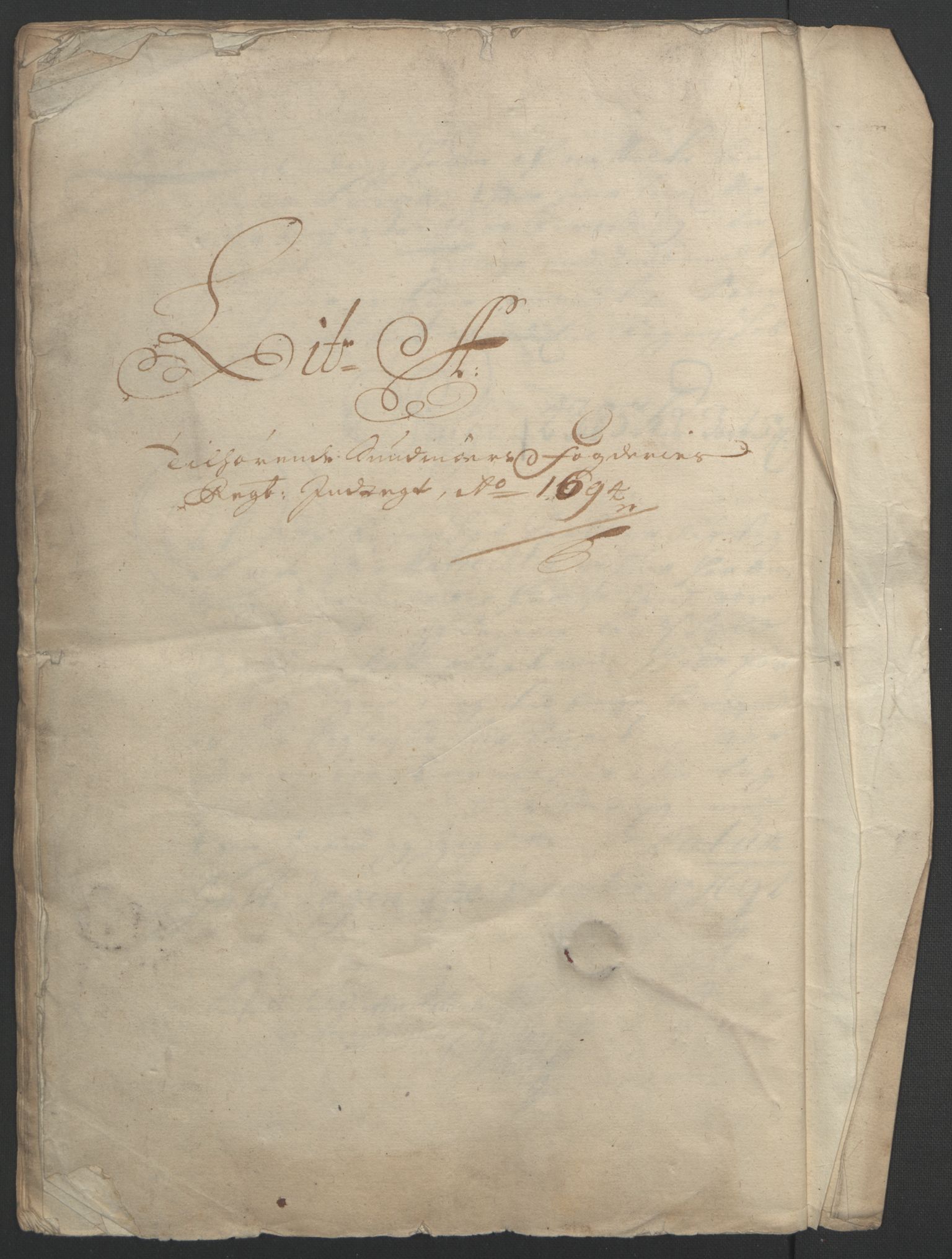 Rentekammeret inntil 1814, Reviderte regnskaper, Fogderegnskap, RA/EA-4092/R54/L3555: Fogderegnskap Sunnmøre, 1694-1695, p. 37