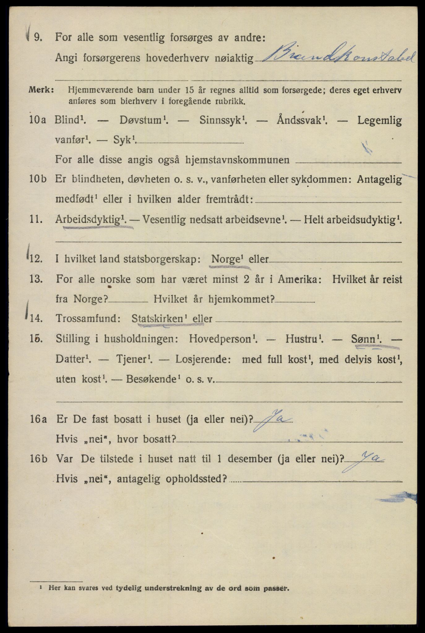 SAO, 1920 census for Kristiania, 1920, p. 505188