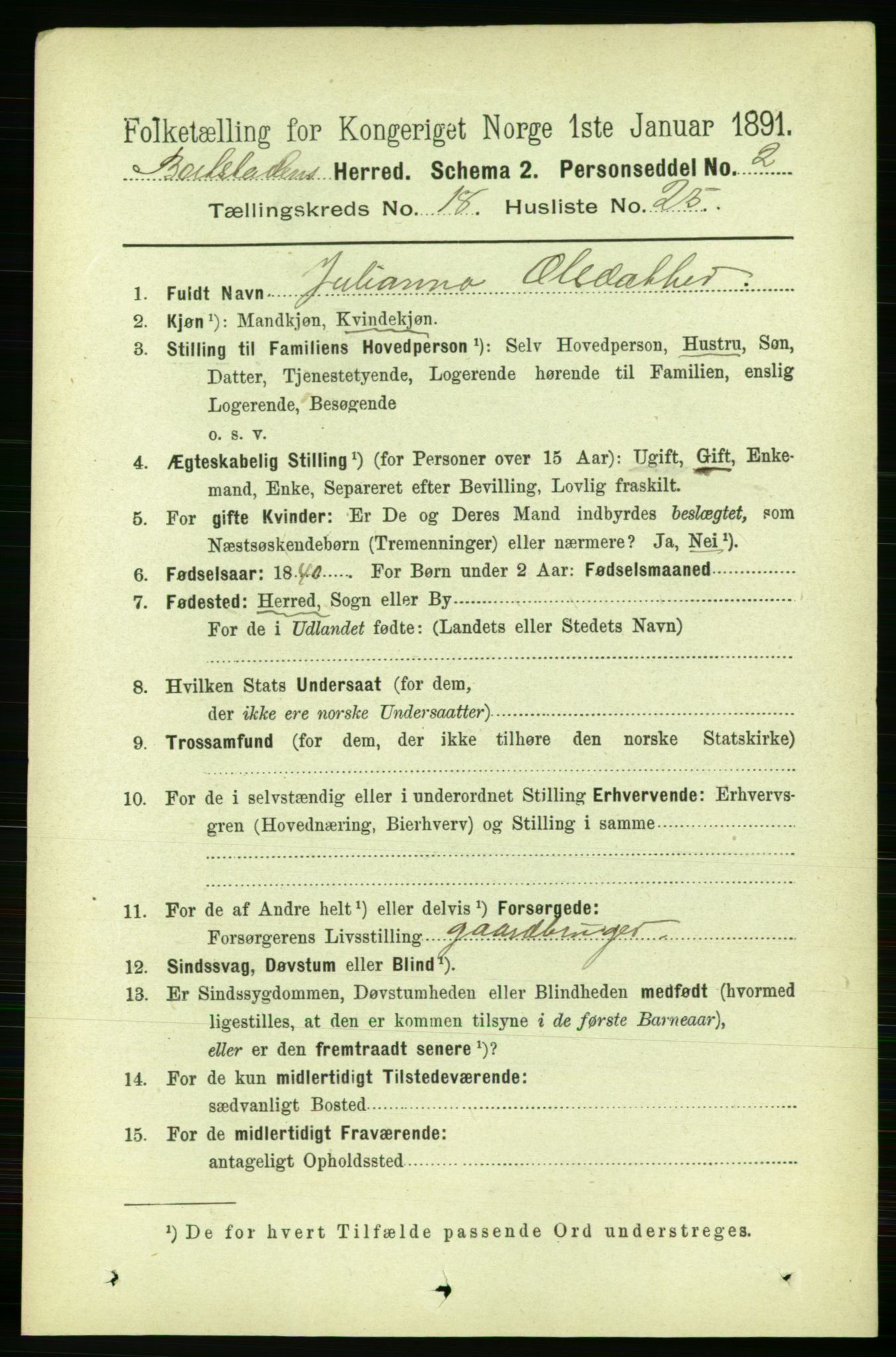 RA, 1891 census for 1727 Beitstad, 1891, p. 4766