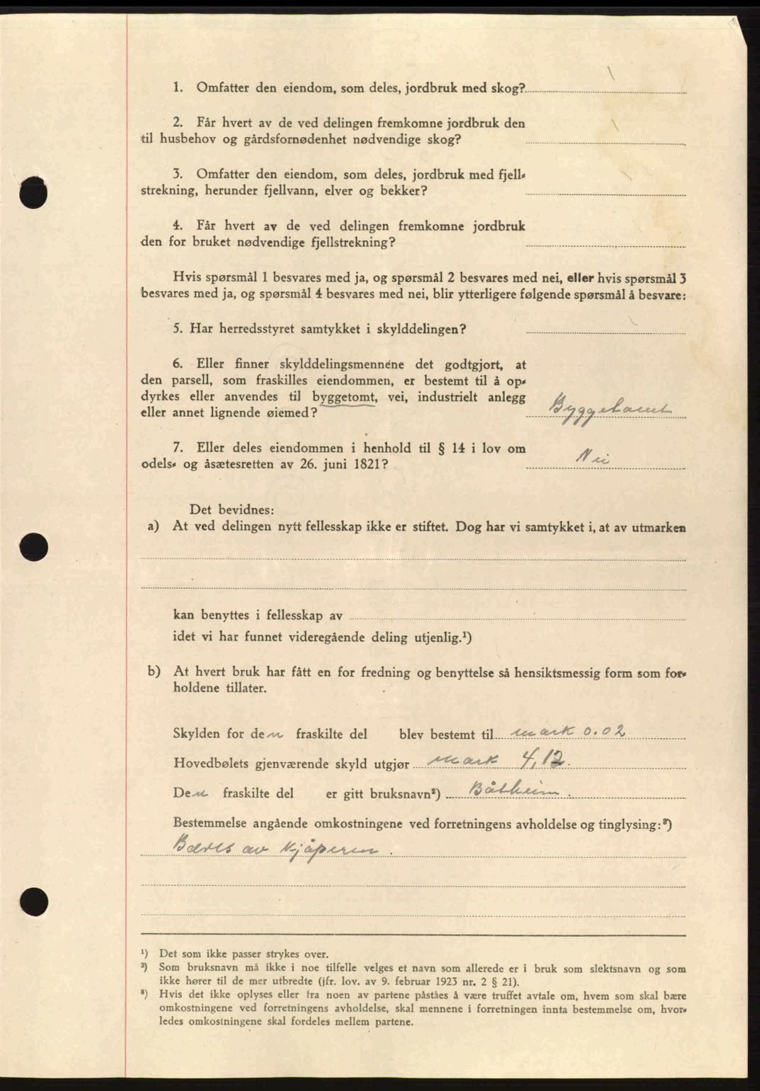 Nordmøre sorenskriveri, AV/SAT-A-4132/1/2/2Ca: Mortgage book no. A98, 1944-1944, Diary no: : 1568/1944