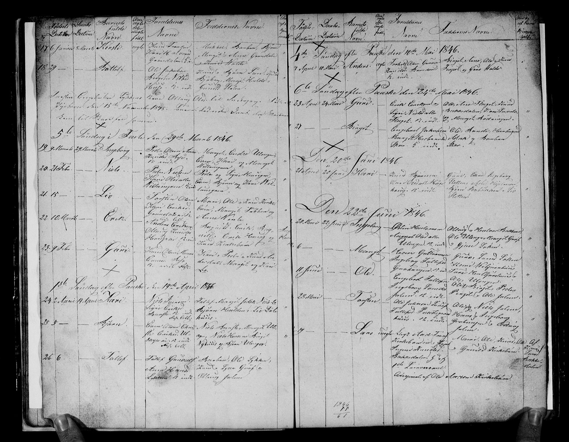 Gol kirkebøker, AV/SAKO-A-226/G/Gb/L0003: Parish register (copy) no. II 3, 1844-1858, p. 12-13