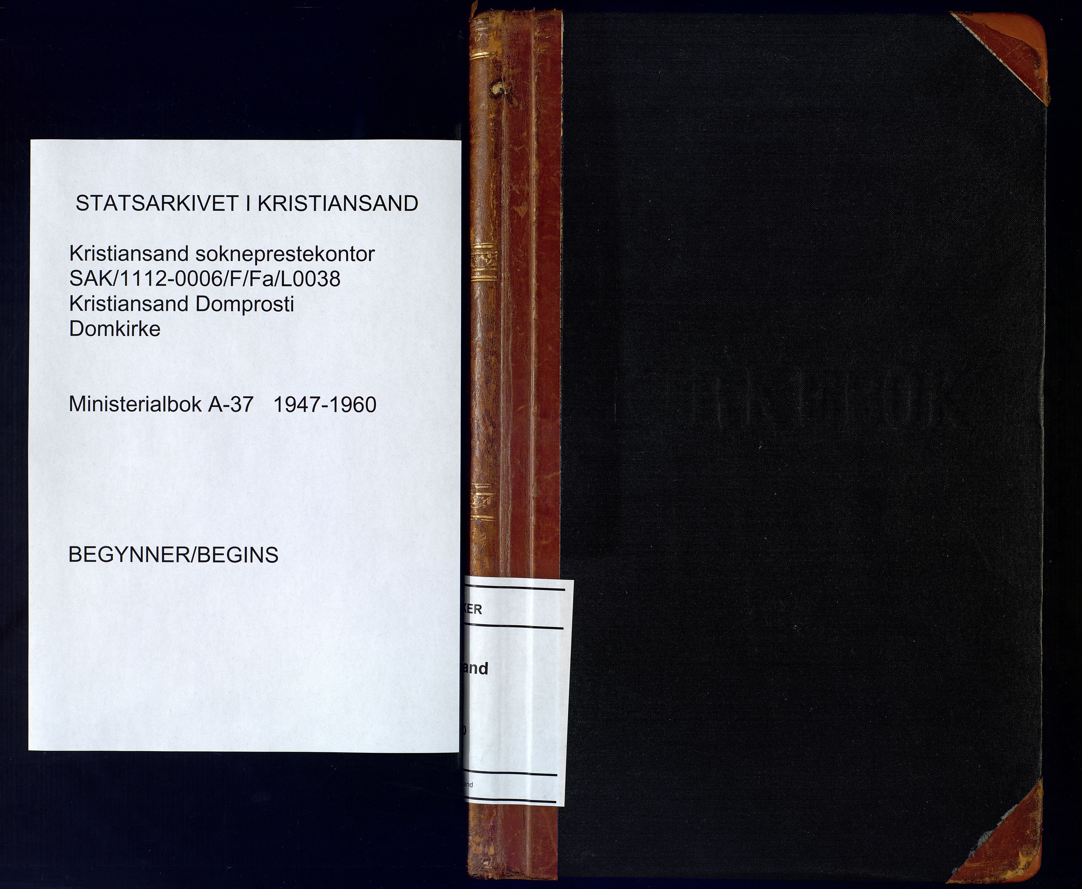 Kristiansand domprosti, AV/SAK-1112-0006/F/Fa/L0038: Parish register (official) no. A-37, 1947-1960