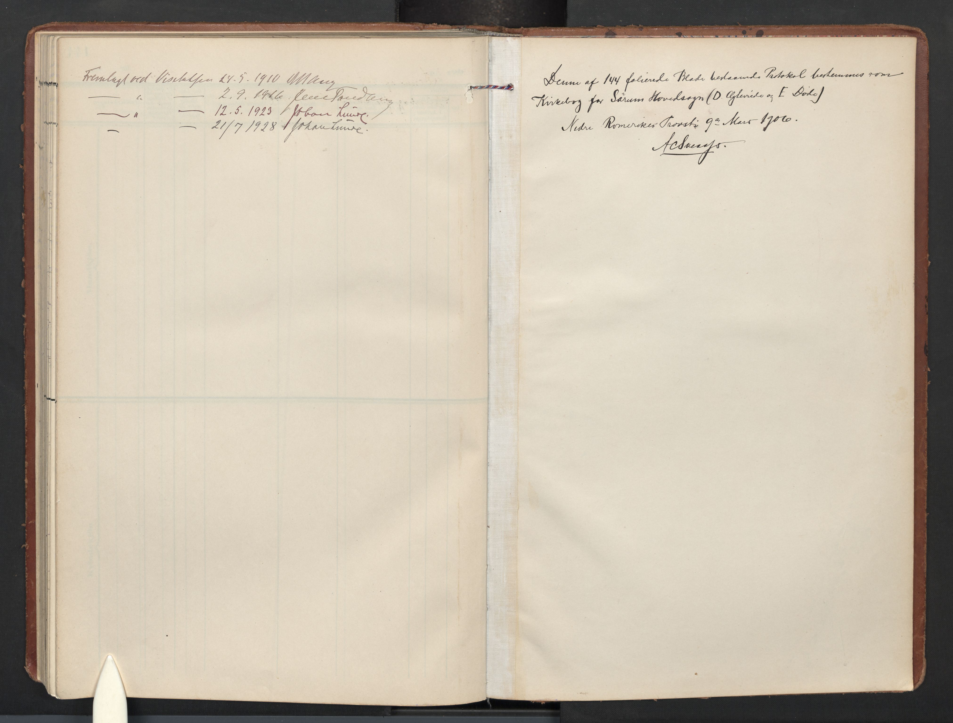 Sørum prestekontor Kirkebøker, AV/SAO-A-10303/F/Fa/L0009: Parish register (official) no. I 9, 1905-1931