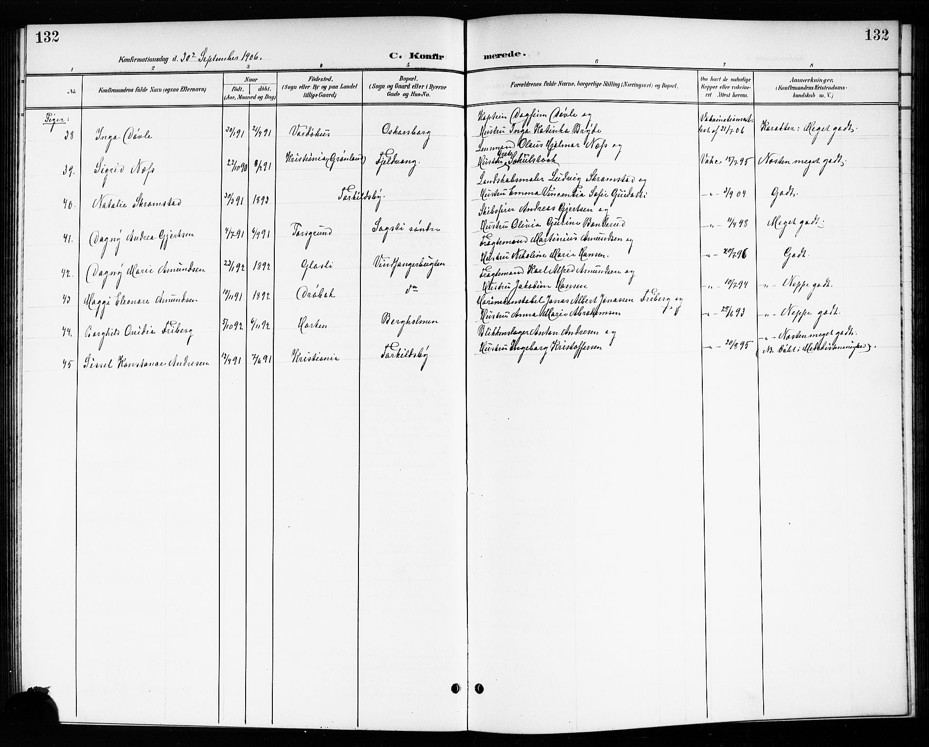 Drøbak prestekontor Kirkebøker, SAO/A-10142a/G/Gb/L0001: Parish register (copy) no. II 1, 1901-1919, p. 132